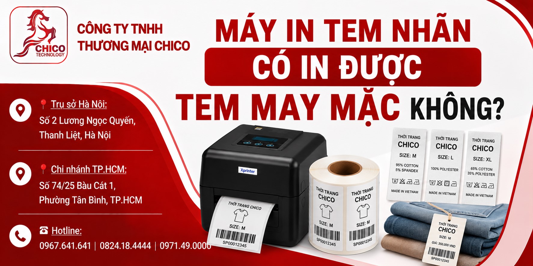 Máy In Tem Nhãn Có In Được Tem Nhãn May Mặc Không?