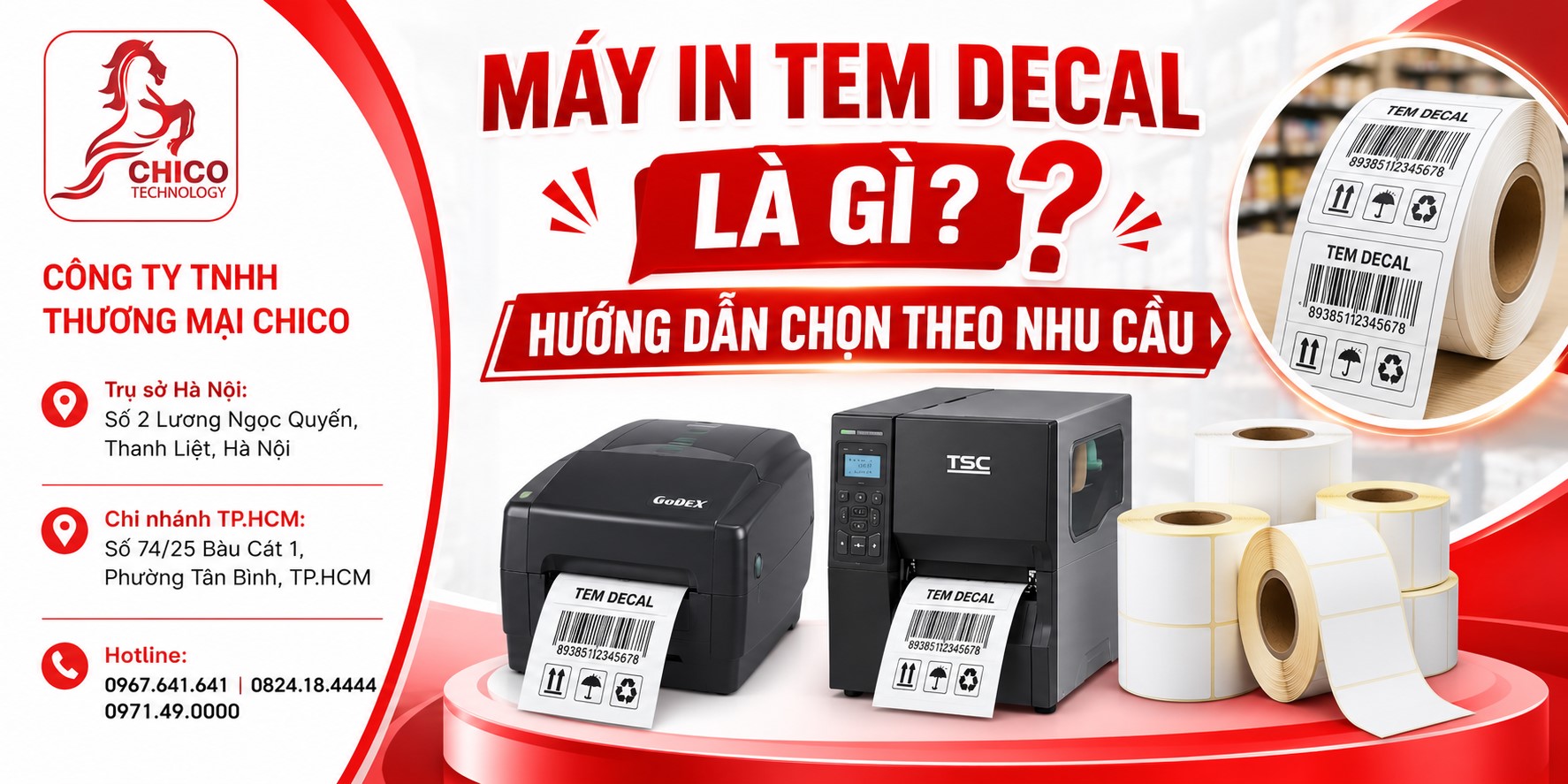 Máy In Tem Decal Là Gì? Hướng Dẫn Chọn Mua Theo Nhu Cầu Chuẩn Xác