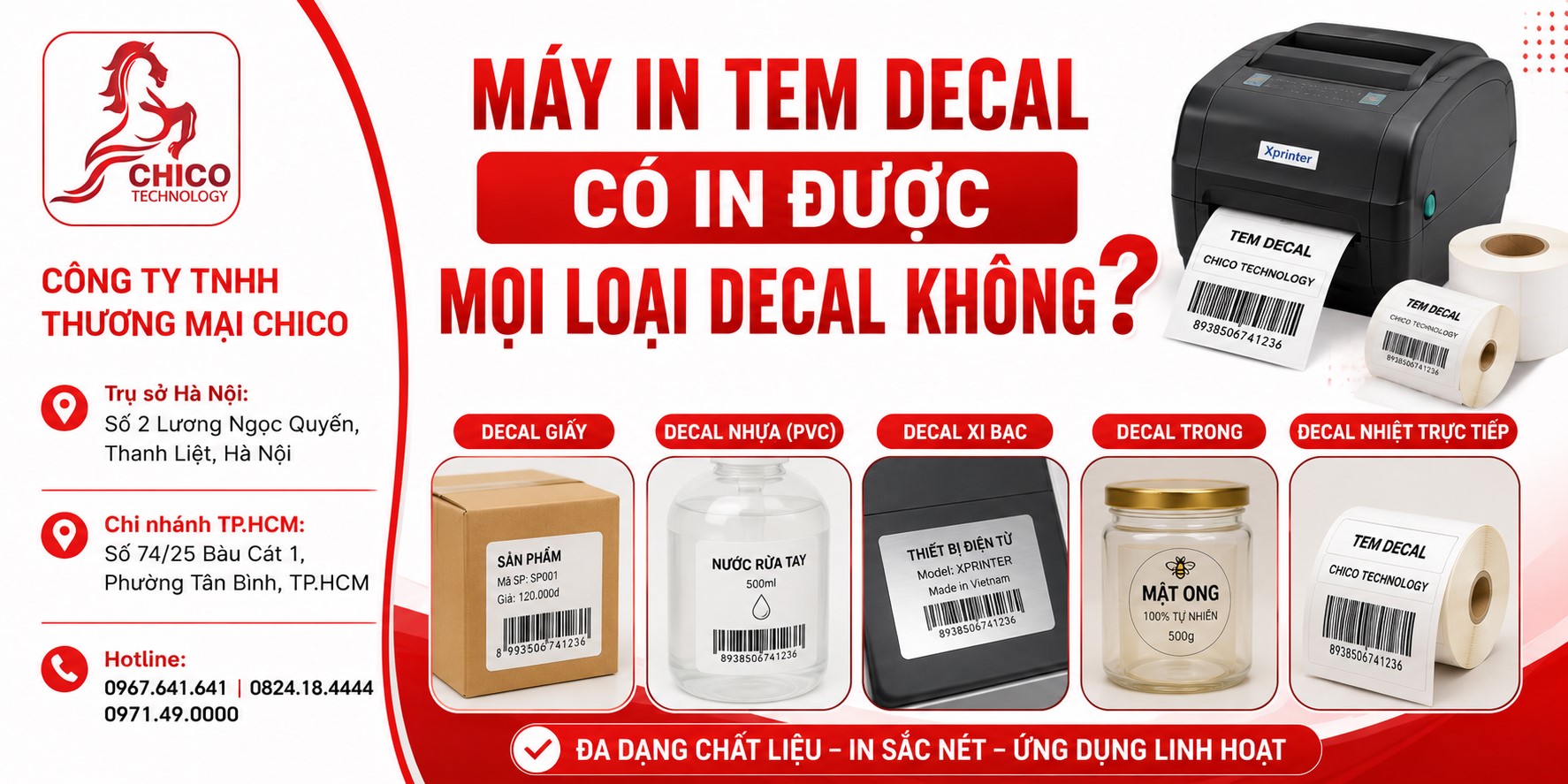 Máy In Tem Decal Có In Được Mọi Loại Decal Không? Giải Đáp Chi Tiết
