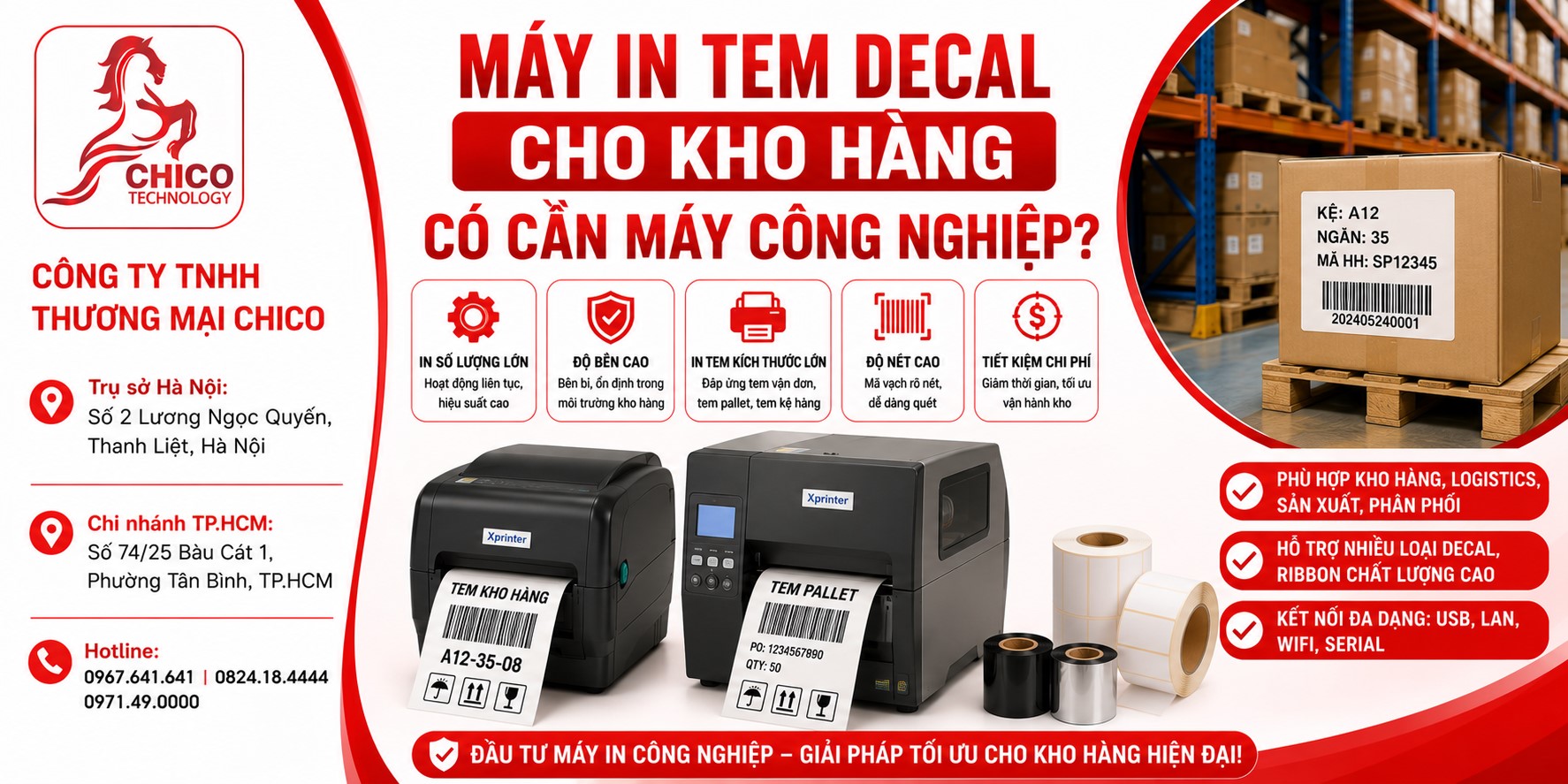 Máy In Tem Decal Cho Kho Hàng Có Thực Sự Cần Máy Công Nghiệp Không?
