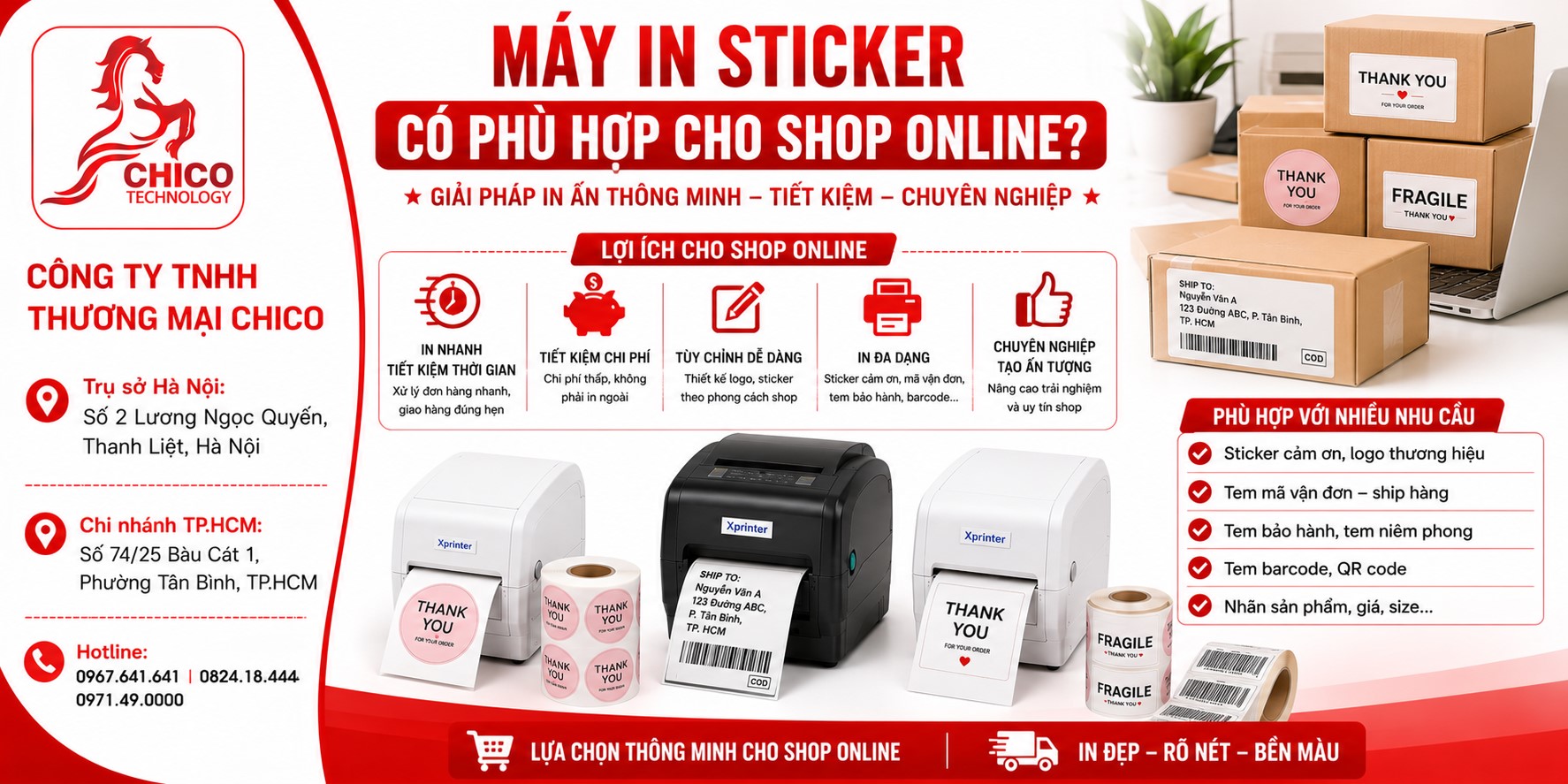 Máy In Sticker Có Phù Hợp Cho Shop Online Không? Góc Nhìn Thực Tế