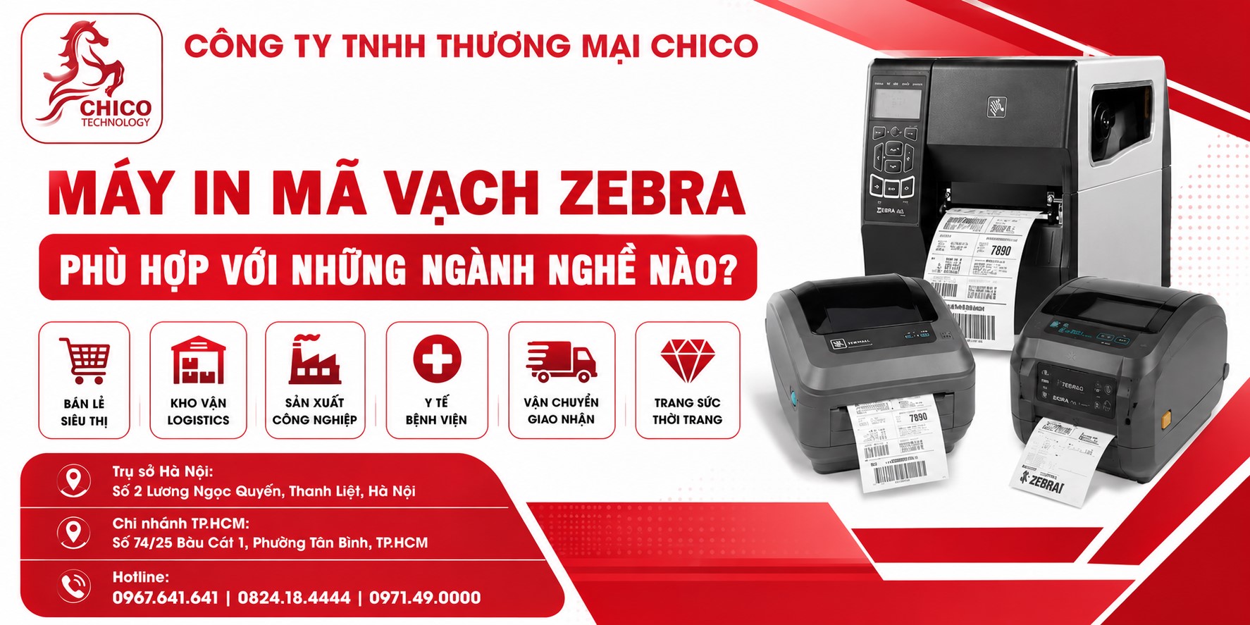 Máy In Mã Vạch Zebra Phù Hợp Với Những Ngành Nghề Nào?