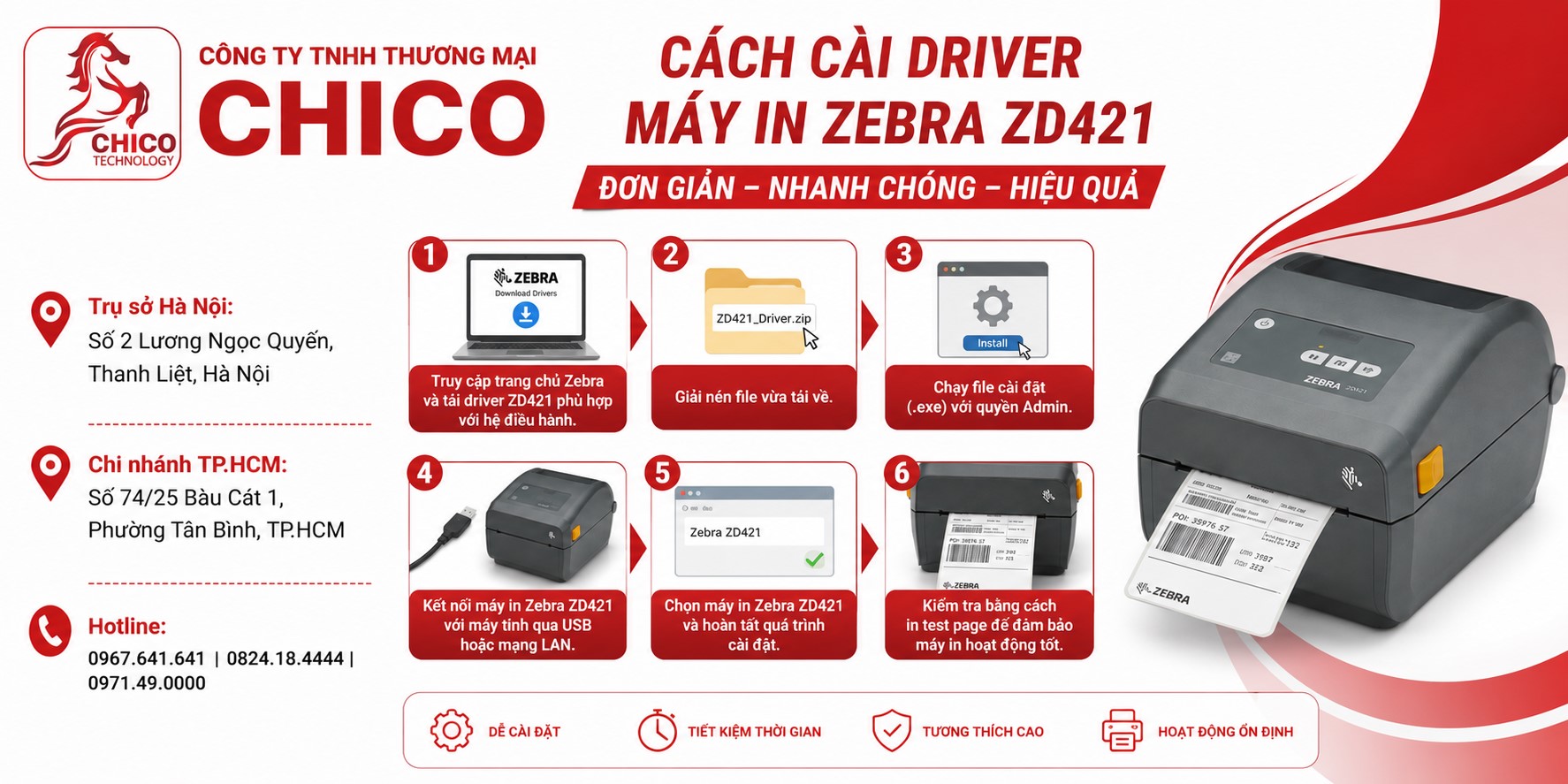 Hướng Dẫn Cách Cài Driver Máy In Zebra ZD421 Chi Tiết Từ A-Z