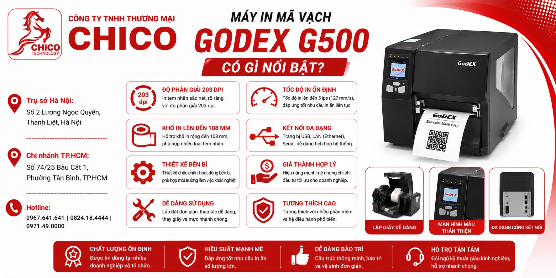 Đánh giá máy in mã vạch Godex G500: Có thực sự tốt như lời đồn?