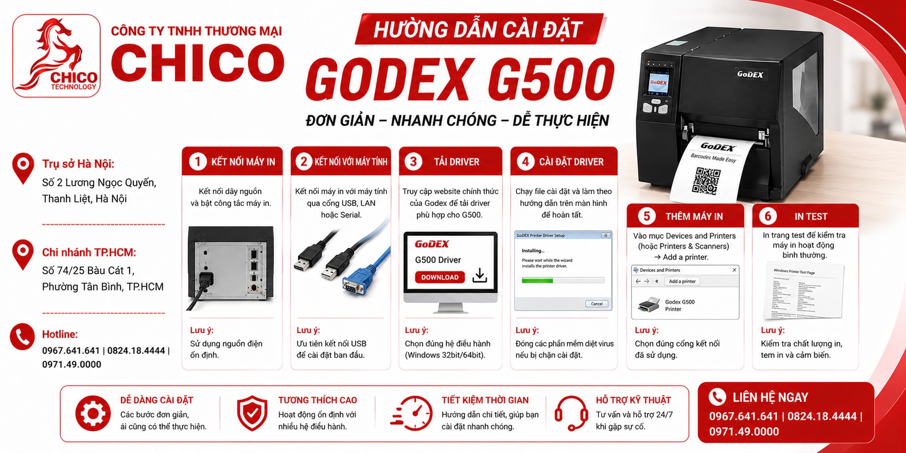 Hướng Dẫn Cài Đặt Máy In Godex G500 Chi Tiết Từ A Đến Z