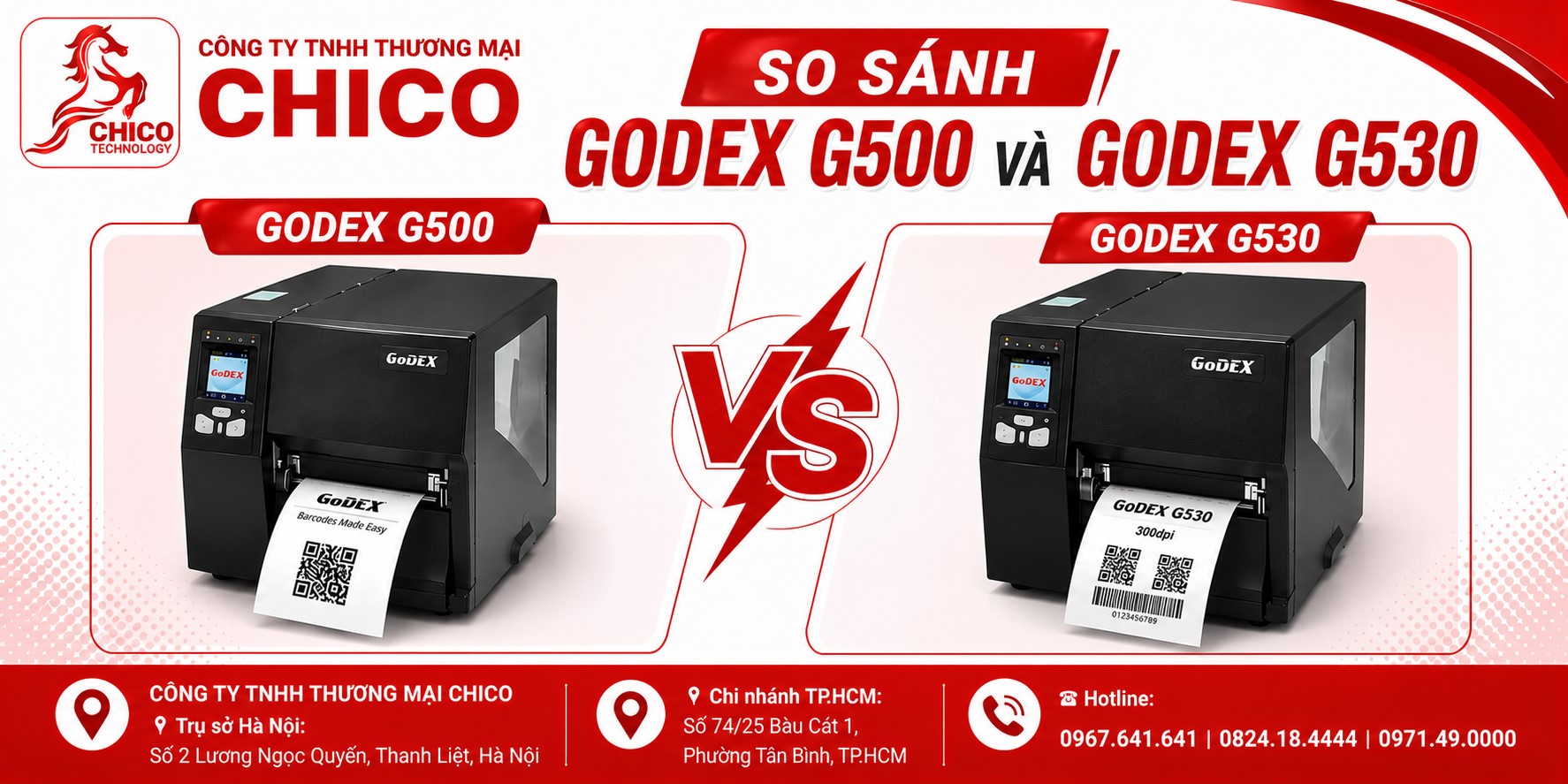 So Sánh Godex G500 và Godex G530: Nên Mua Dòng Nào Tốt Hơn?