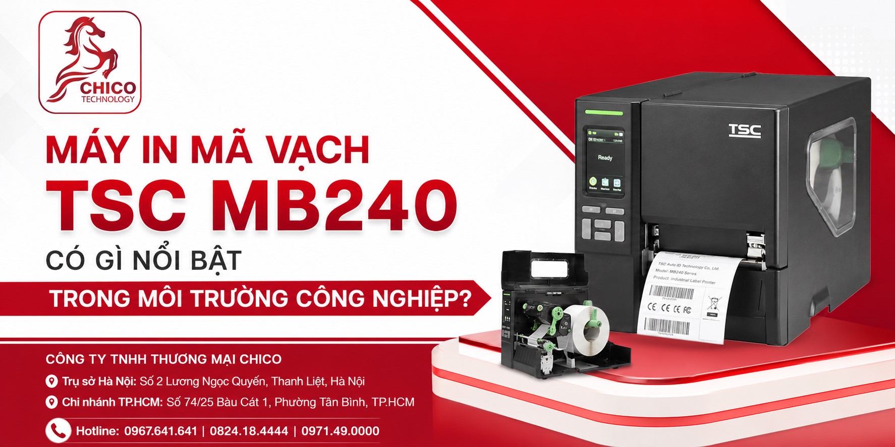 Máy In Mã Vạch TSC MB240 Có Gì Nổi Bật Trong Môi Trường Công Nghiệp?