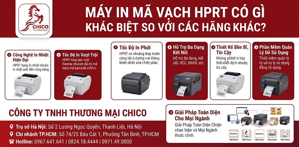 Máy In Mã Vạch HPRT Có Gì Khác Biệt So Với Các Hãng Khác?