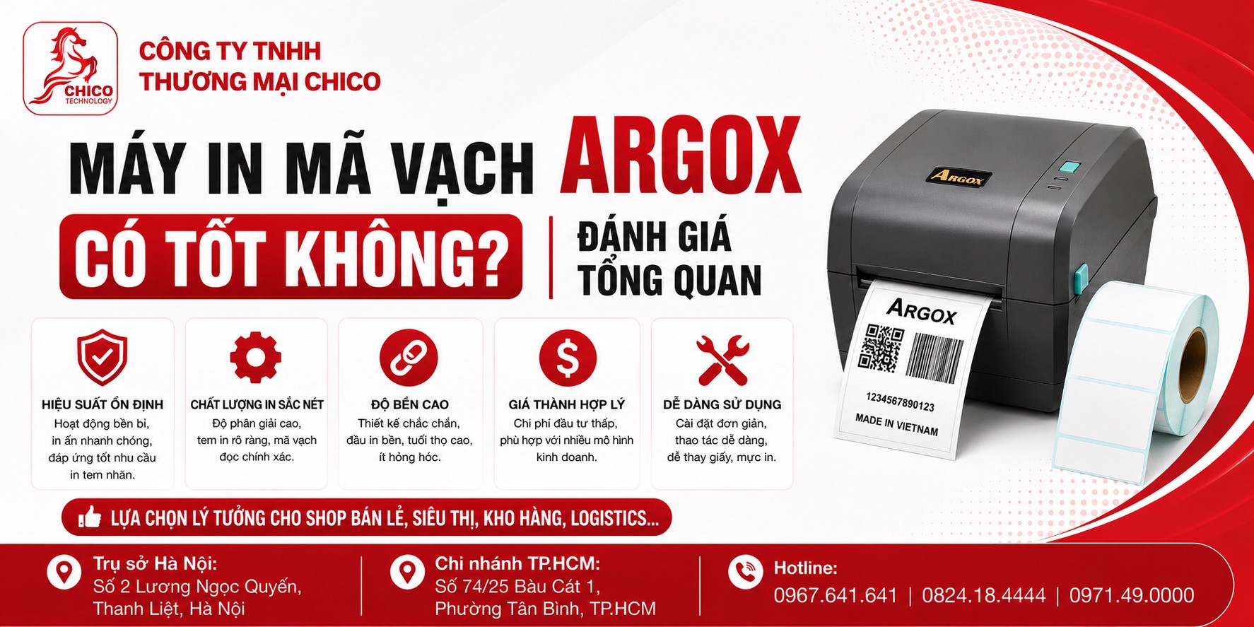 Máy In Mã Vạch Argox Có Tốt Không? Đánh Giá Chi Tiết Nhất
