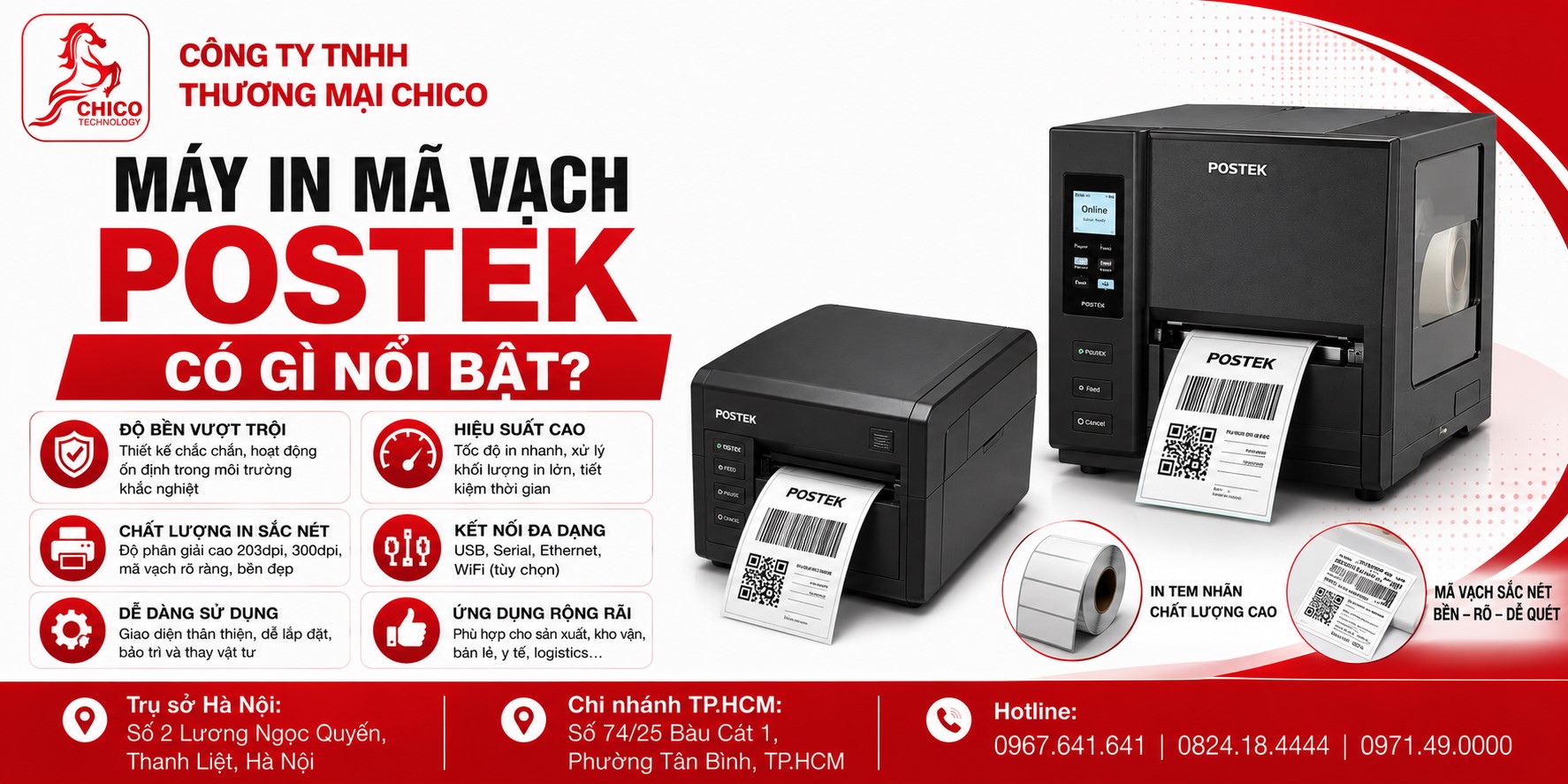 Máy In Mã Vạch Postek Có Gì Nổi Bật? Đánh Giá Chi Tiết Từ A-Z