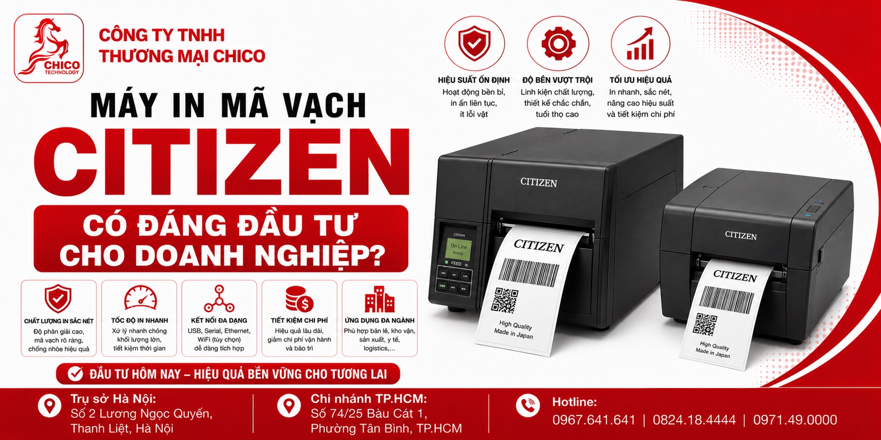 Máy In Mã Vạch Citizen Có Đáng Đầu Tư Cho Doanh Nghiệp?