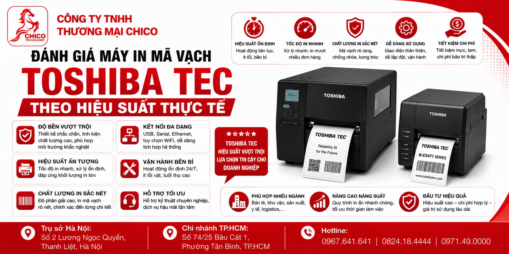 Đánh Giá Máy In Mã Vạch Toshiba TEC Theo Hiệu Suất Thực Tế