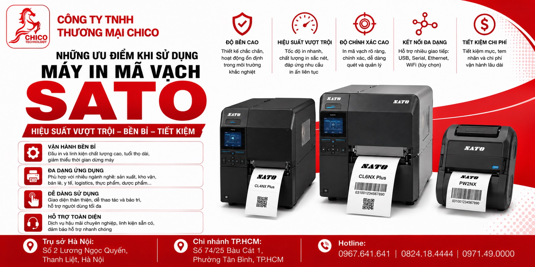 Những Ưu Điểm Khi Sử Dụng Máy In Mã Vạch SATO Bạn Cần Biết