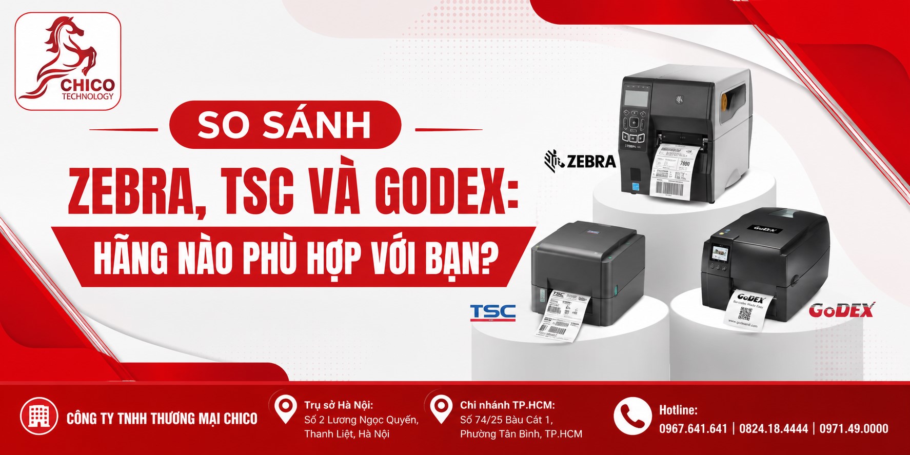 So Sánh Zebra, TSC Và GoDEX: Thương Hiệu Nào Phù Hợp Với Bạn?