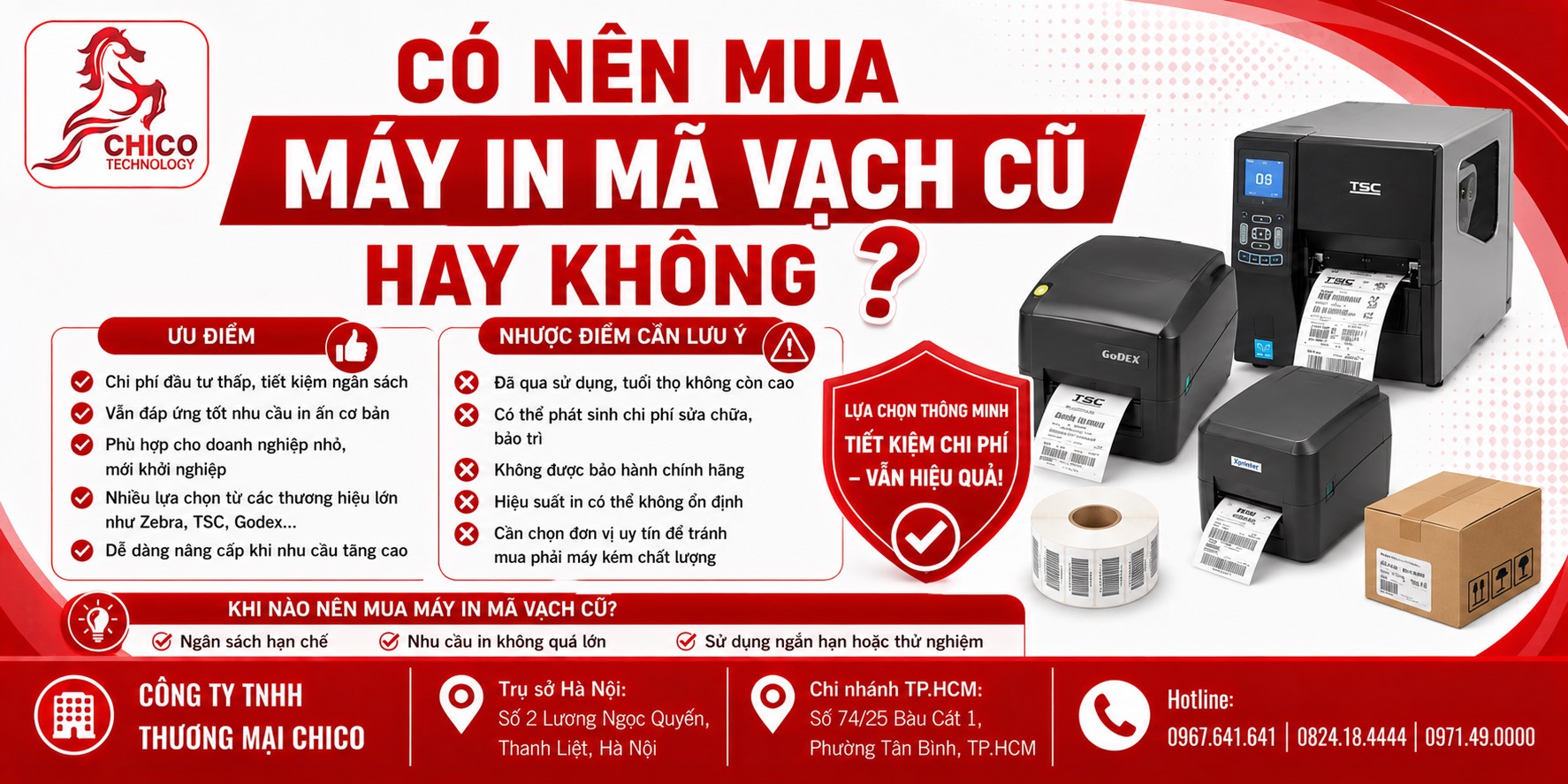 Có Nên Mua Máy In Mã Vạch Cũ Hay Không? Lời Khuyên Khuyên Thật Lòng