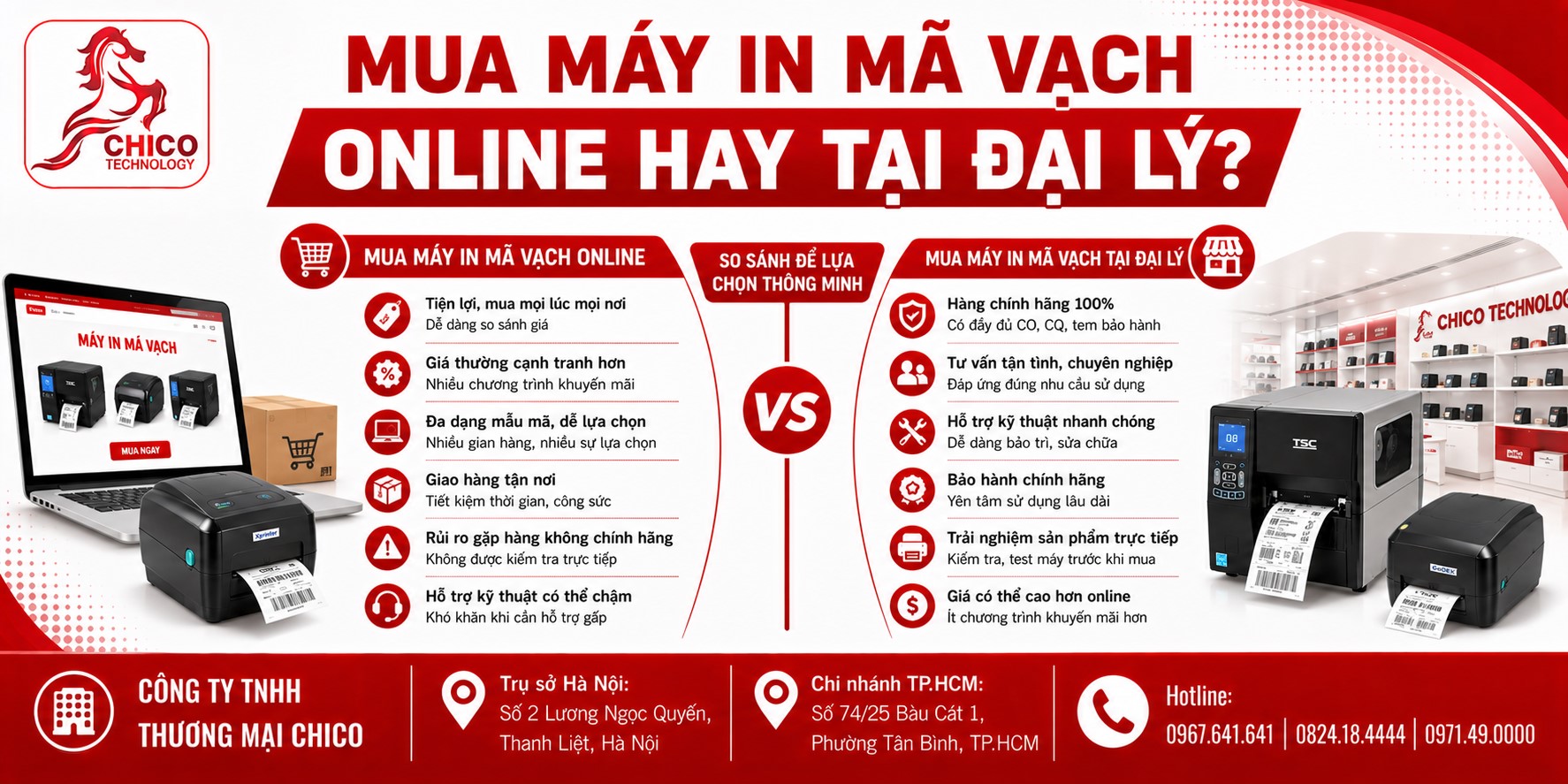 Nên Mua Máy In Mã Vạch Online Hay Tại Đại Lý Uy Tín?