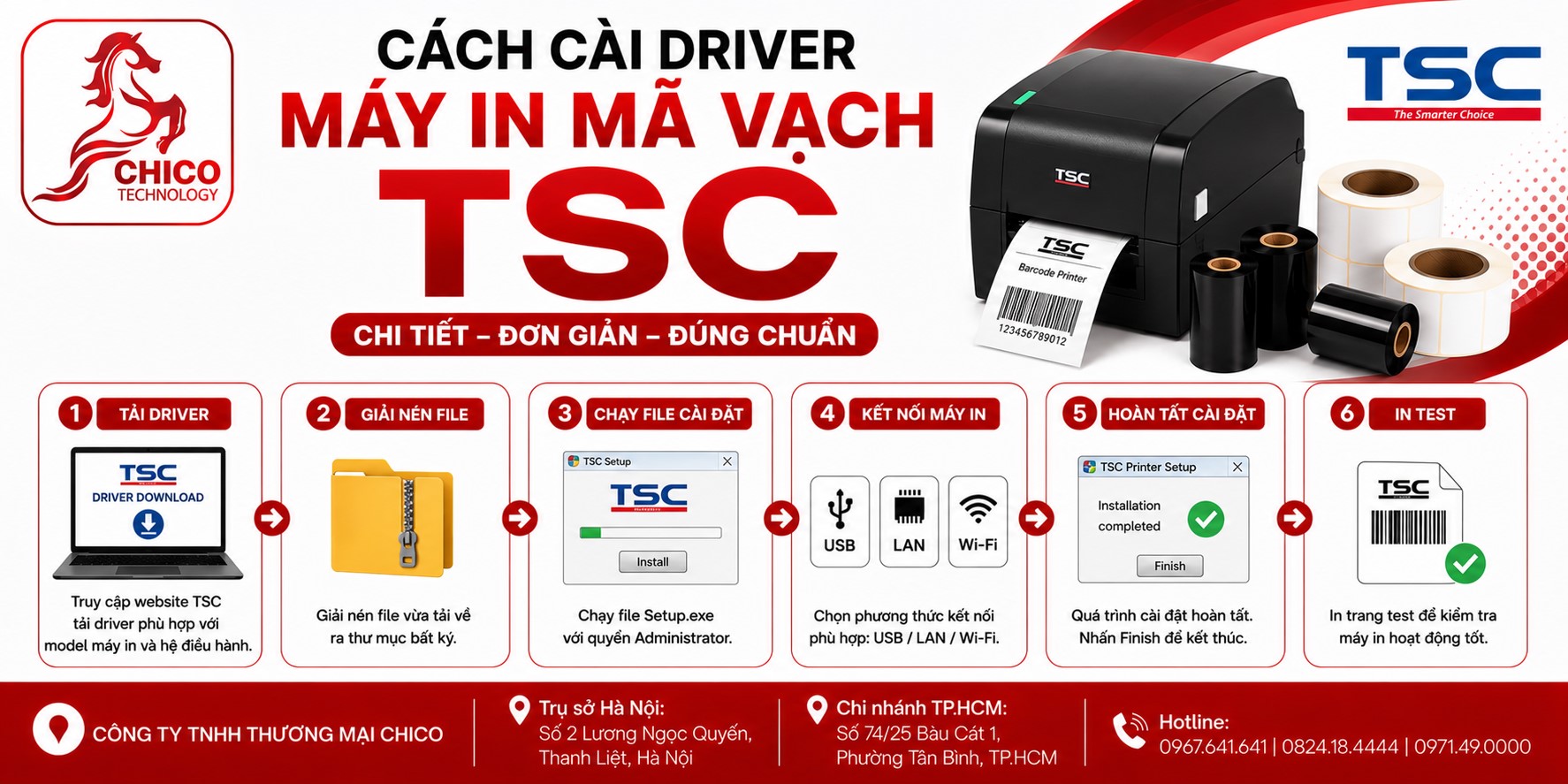 Cách Cài Driver Máy In Mã Vạch TSC Chi Tiết Từng Bước
