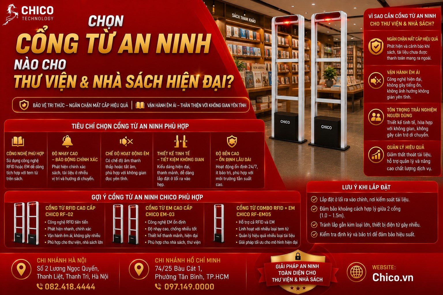 Chọn Cổng Từ An Ninh Cho Thư Viện, Nhà Sách Hiện Đại – Giải Pháp Tối Ưu