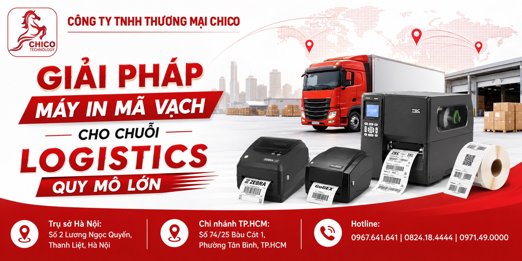 Giải Pháp Máy In Mã Vạch Cho Chuỗi Logistics Quy Mô Lớn