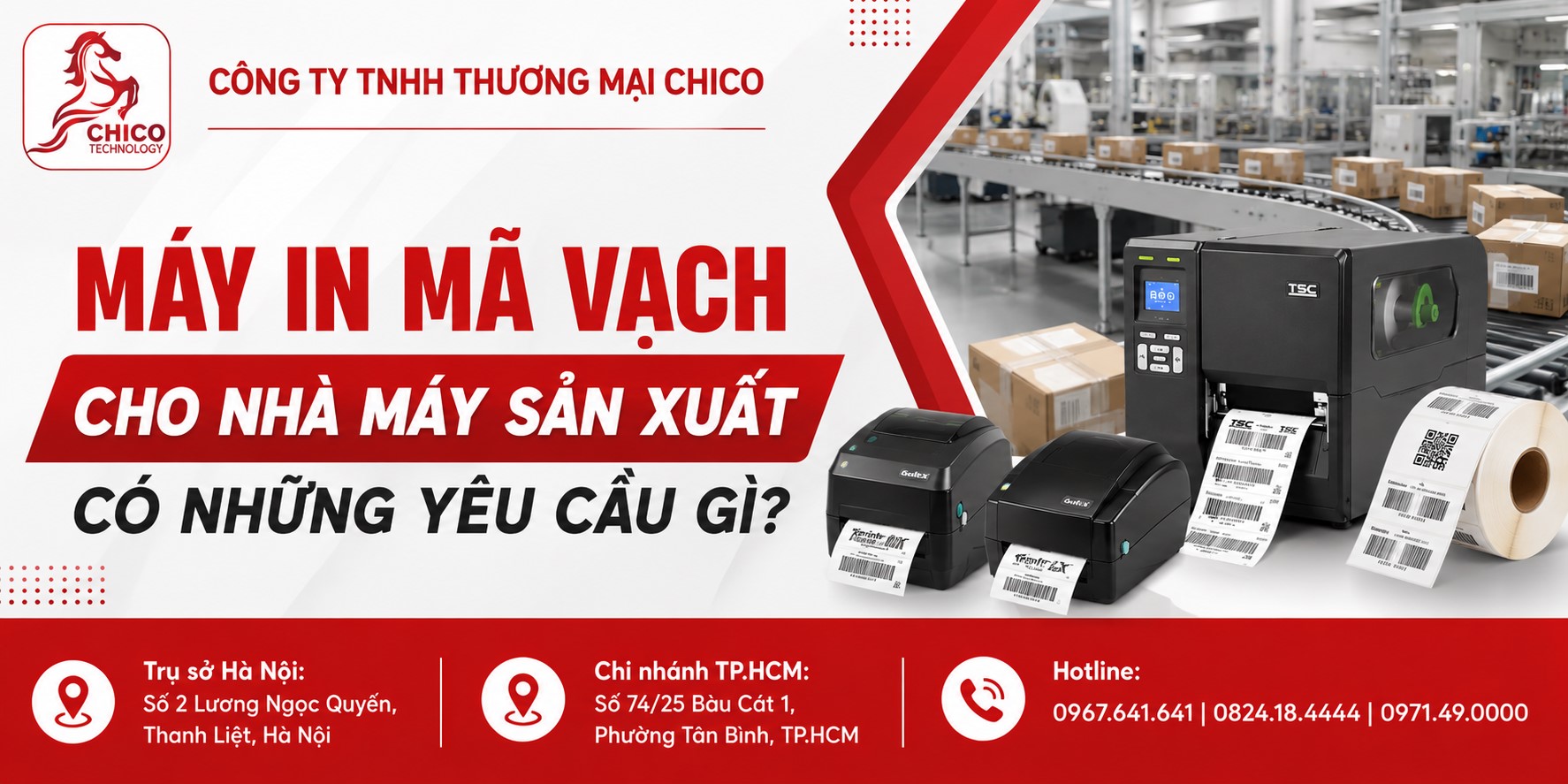 Máy In Mã Vạch Cho Nhà Máy Sản Xuất Có Những Yêu Cầu Gì?
