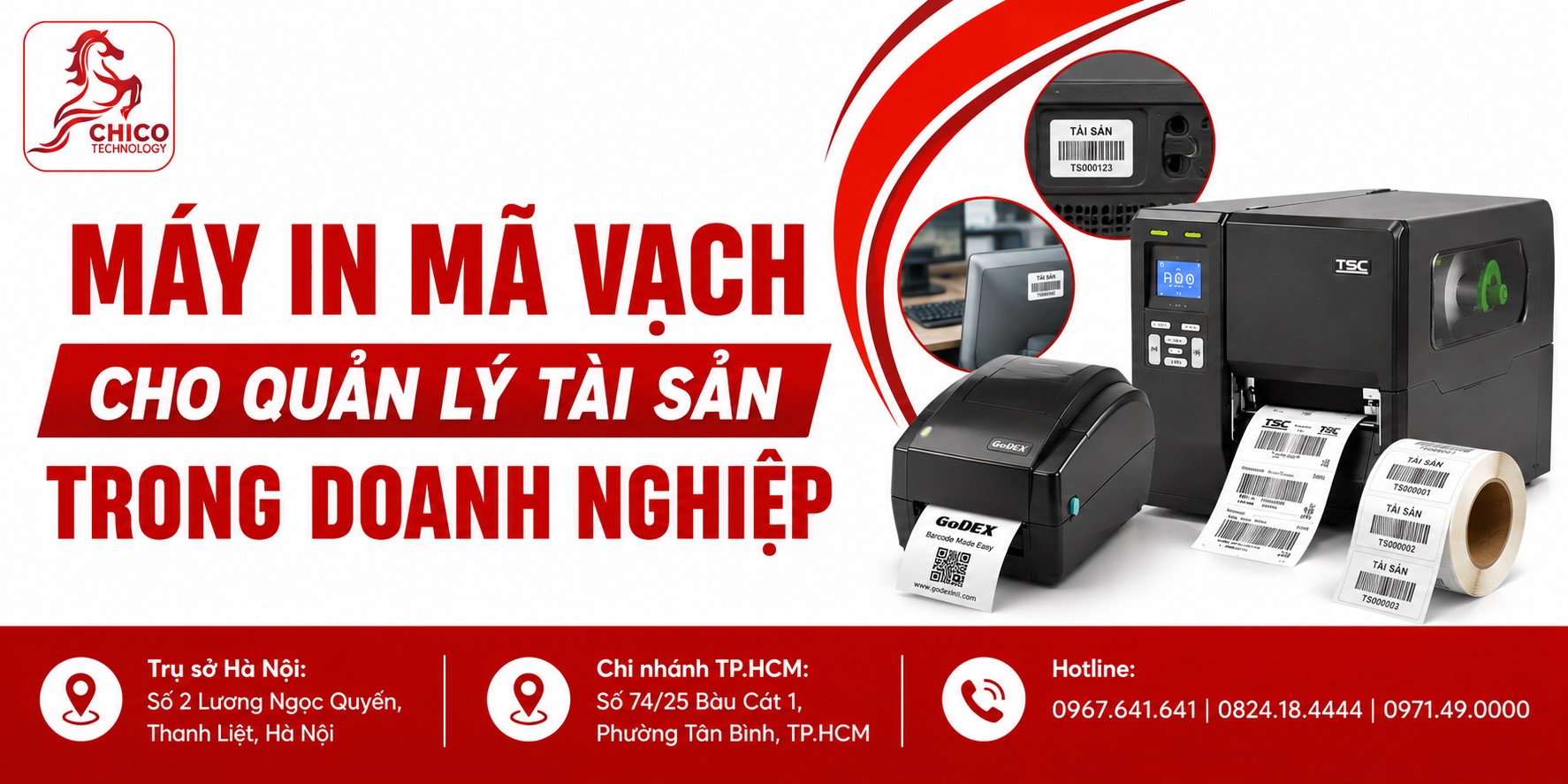 Máy In Mã Vạch Cho Quản Lý Tài Sản Trong Doanh Nghiệp