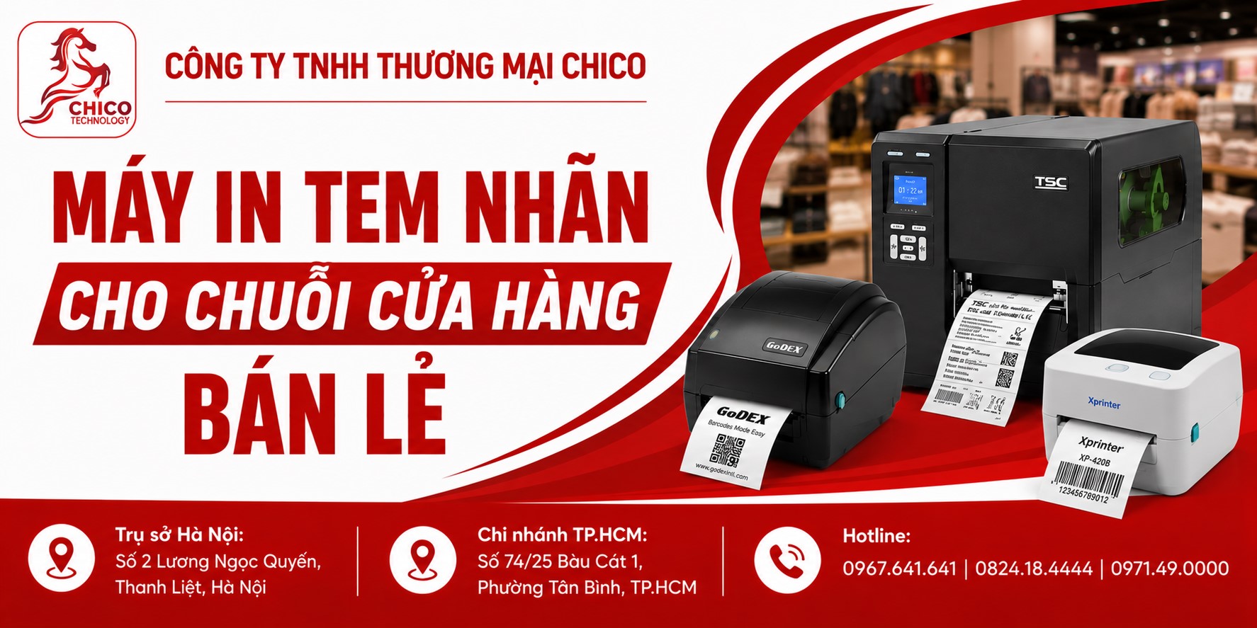 Máy In Tem Nhãn Cho Chuỗi Cửa Hàng Bán Lẻ: Tối Ưu Bán Hàng