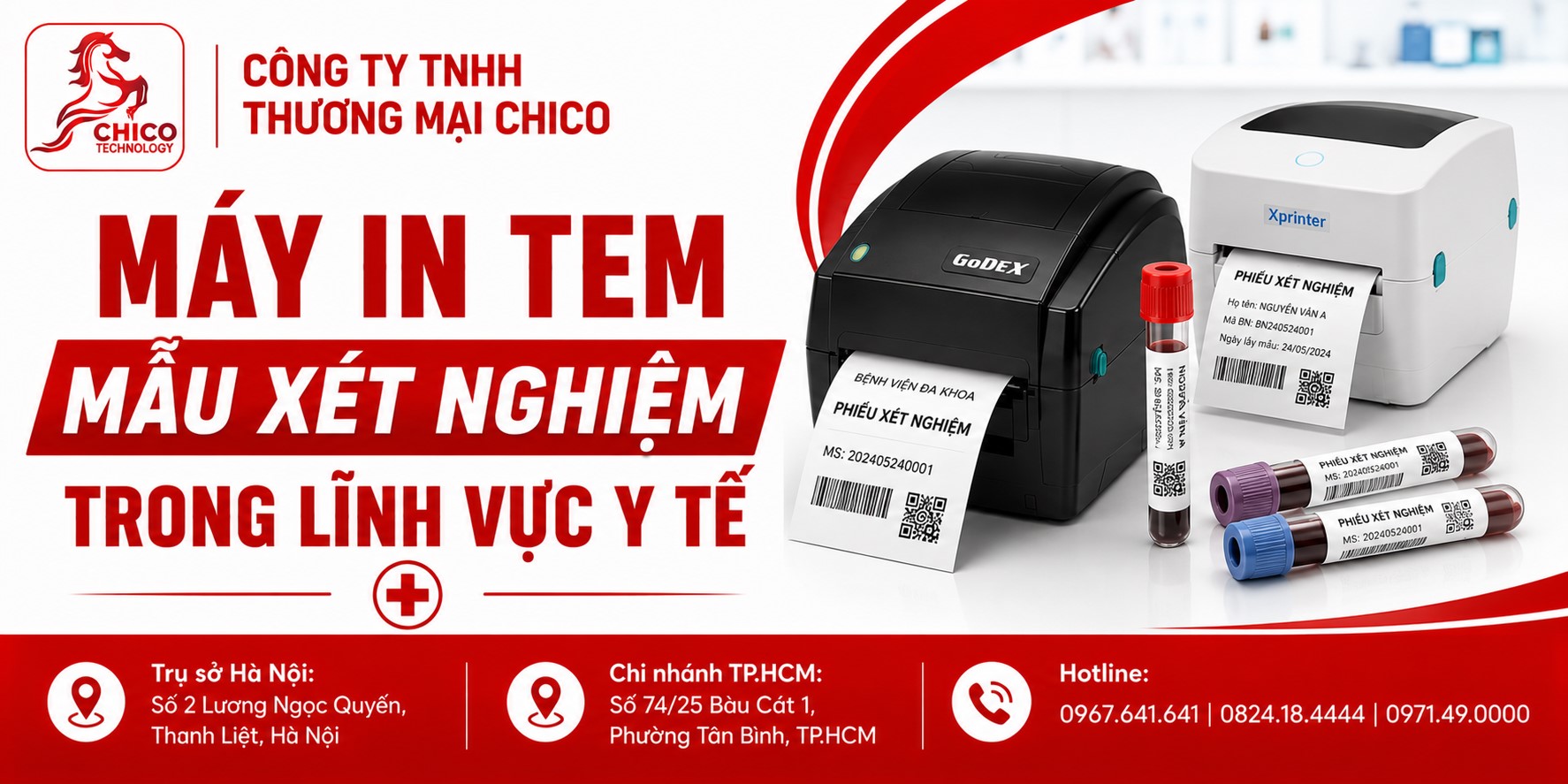 Máy In Tem Mẫu Xét Nghiệm Y Tế: Giải Pháp Chuẩn Xác 2026