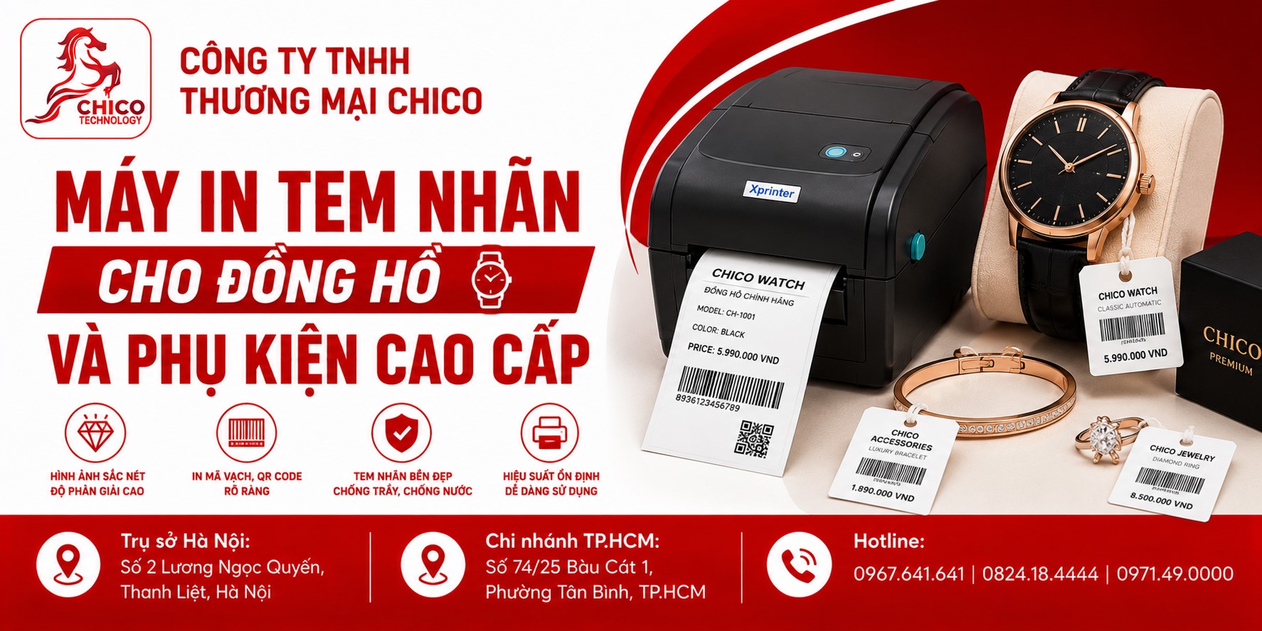 Máy In Tem Nhãn Cho Đồng Hồ & Phụ Kiện Cao Cấp: Chọn Chuẩn 2026