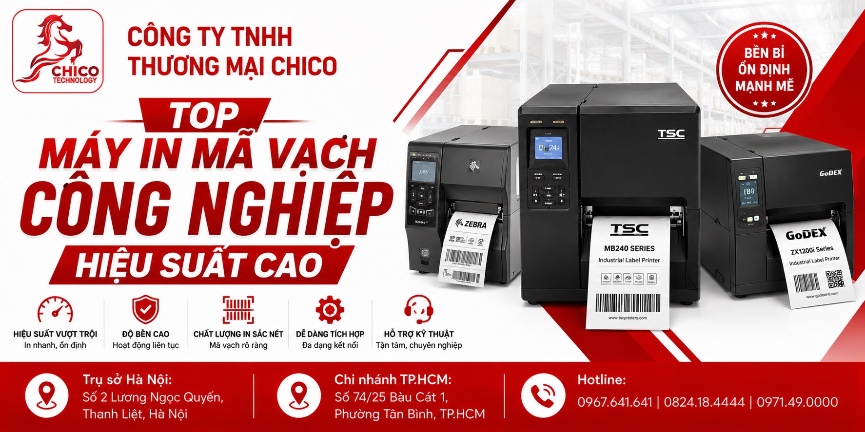 Top Máy In Mã Vạch Công Nghiệp Hiệu Suất Cao 2026 [Bền Bỉ, Tốc Độ]