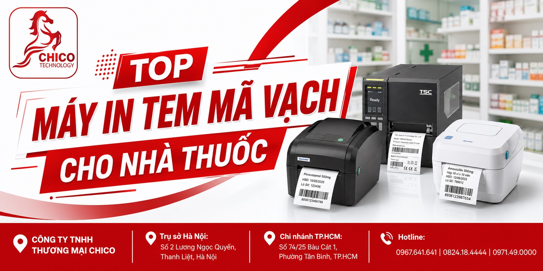 Top 5 Máy In Tem Mã Vạch Cho Nhà Thuốc Bền Bỉ, Chuẩn GPP 2026
