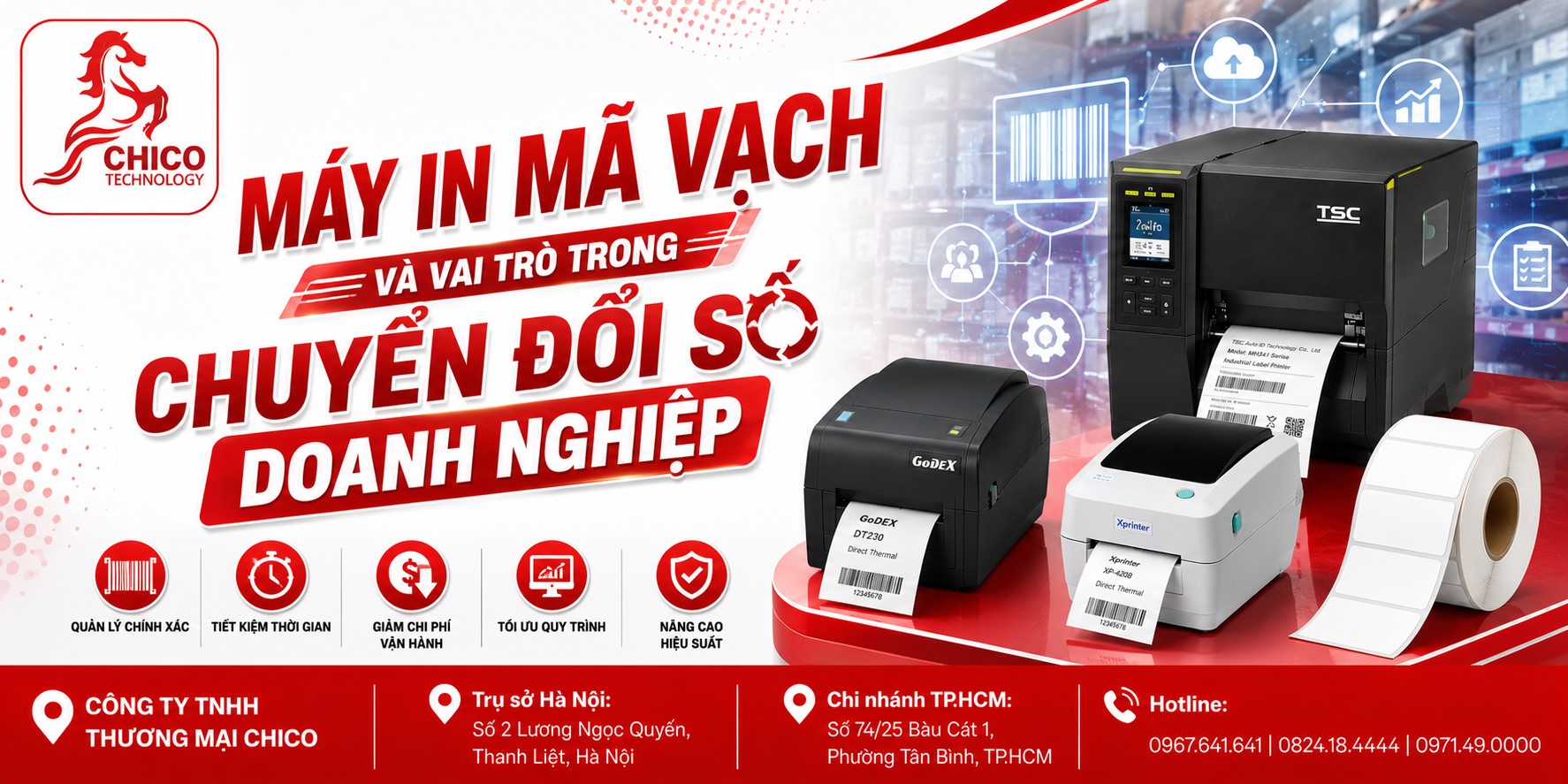 Máy In Mã Vạch Và Vai Trò Trong Chuyển Đổi Số Doanh Nghiệp 2026