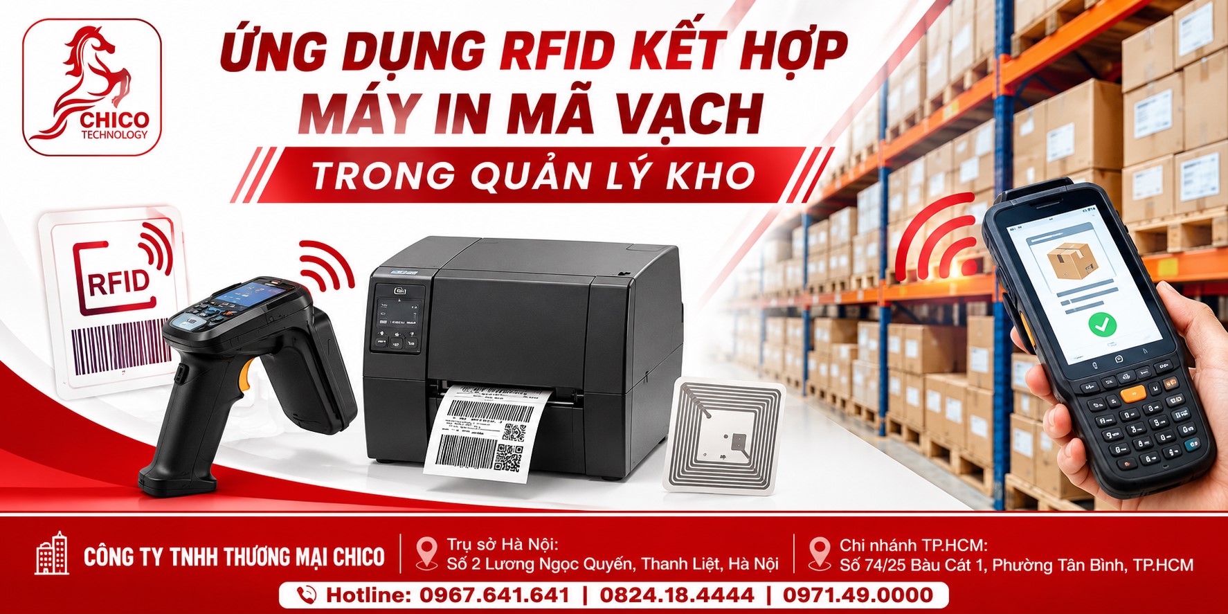 Ứng Dụng RFID Kết Hợp Máy In Mã Vạch Trong Quản Lý Kho 2026