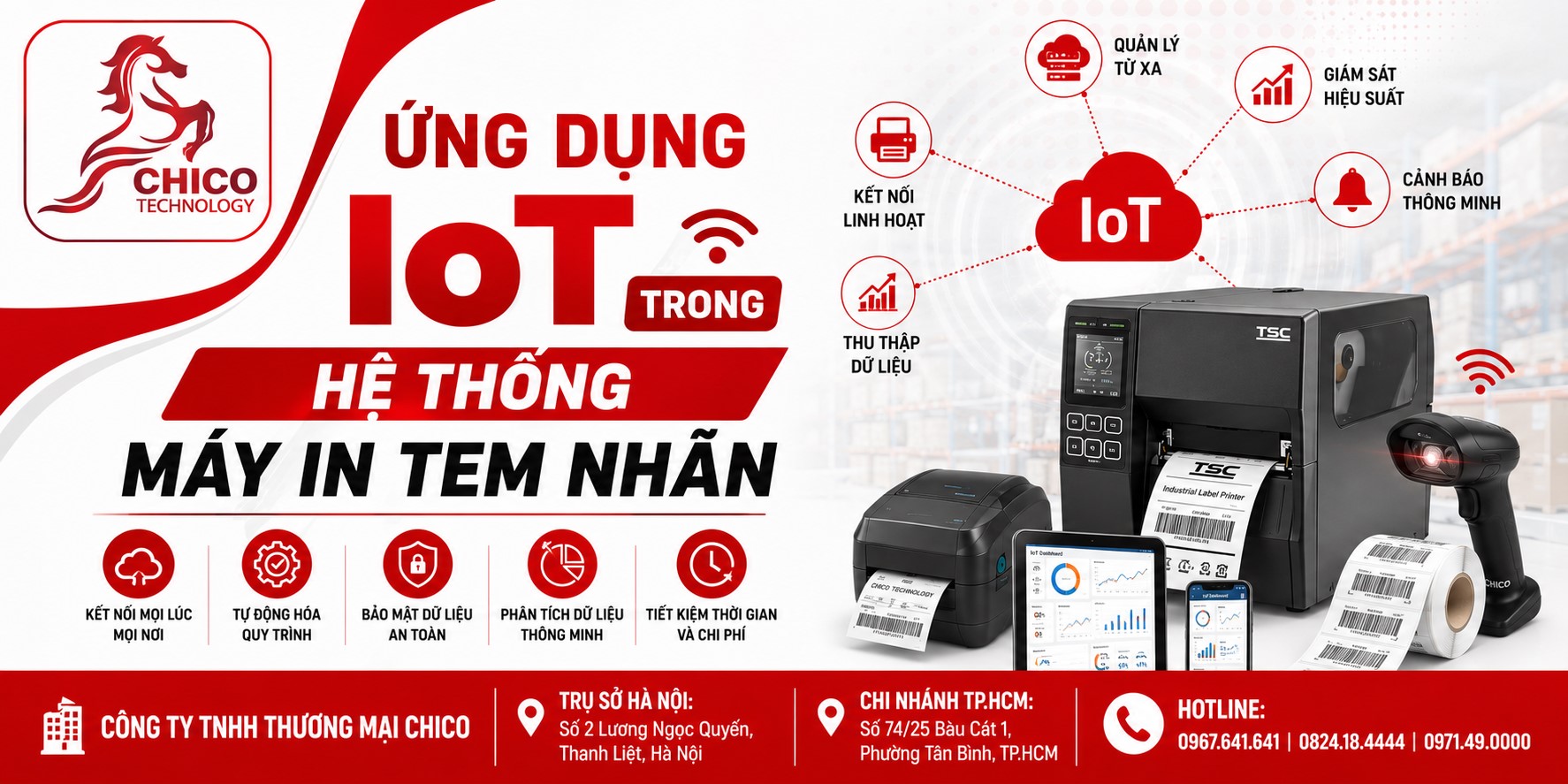 Ứng Dụng IoT Trong Hệ Thống Máy In Tem Nhãn Hiện Đại
