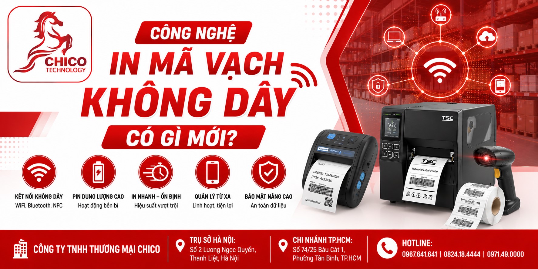 Công Nghệ In Mã Vạch Không Dây Có Gì Mới? Bứt Phá Kho Vận 4.0