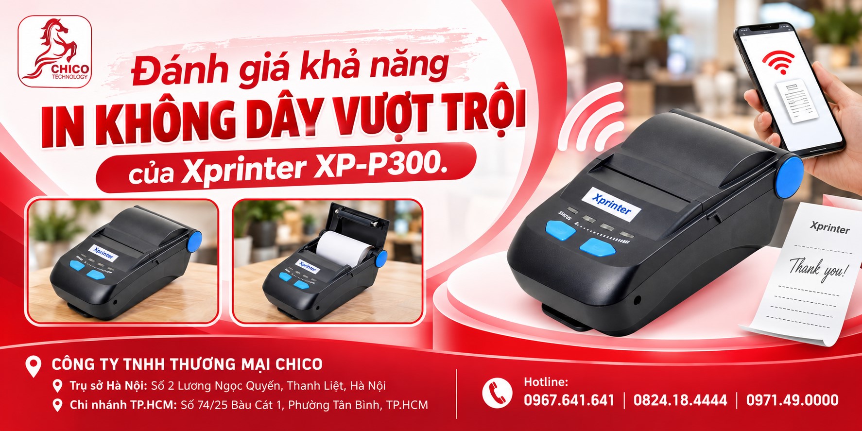 Đánh Giá Khả Năng In Không Dây Vượt Trội Của Xprinter XP-P300