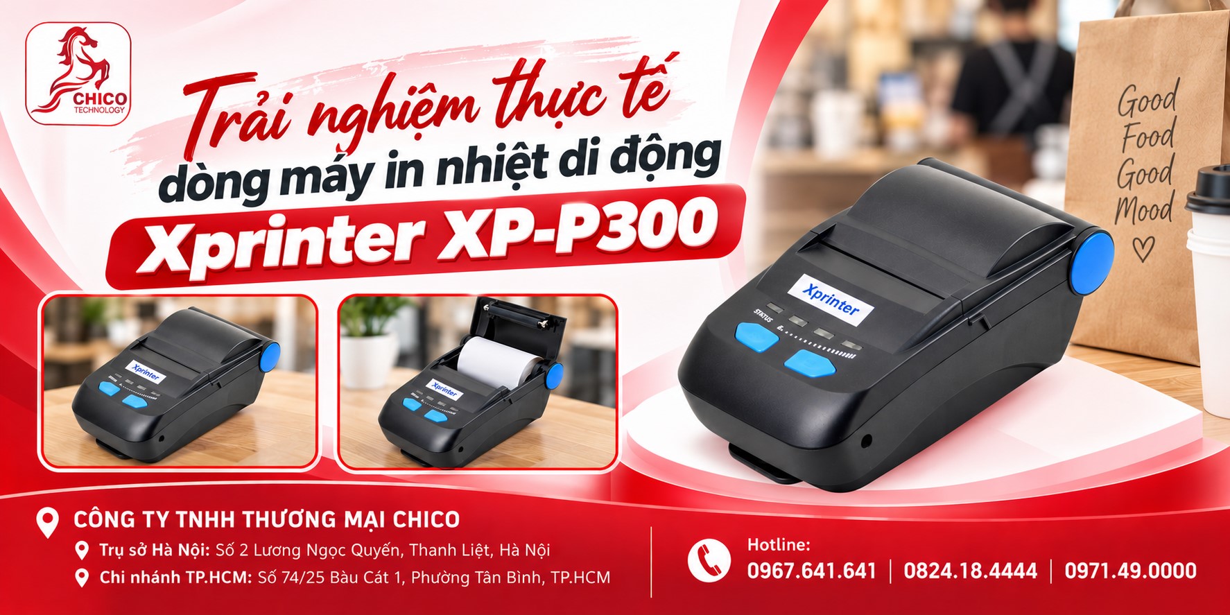 Trải Nghiệm Thực Tế Máy In Nhiệt Di Động Xprinter XP-P300
