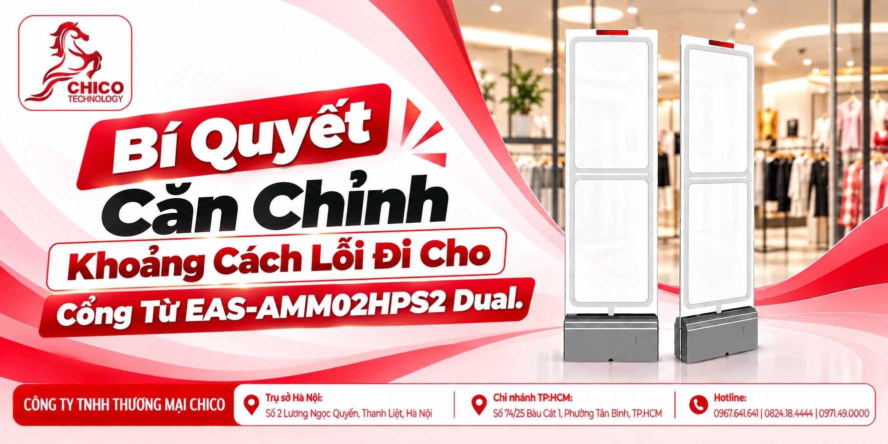 Bí Quyết Căn Chỉnh Khoảng Cách Lối Đi Cho Cổng Từ EAS-AMM02HPS2 Dual