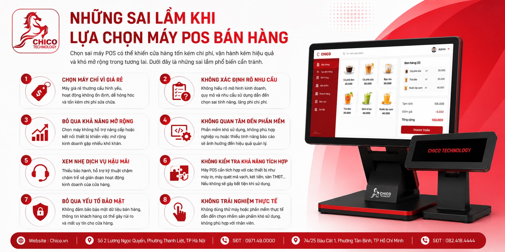 Những Sai Lầm Khi Lựa Chọn Máy POS Bán Hàng