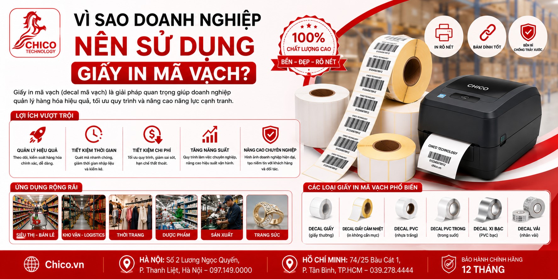 Vì Sao Doanh Nghiệp Nên Sử Dụng Giấy In Mã Vạch? Lợi Ích Kinh Doanh