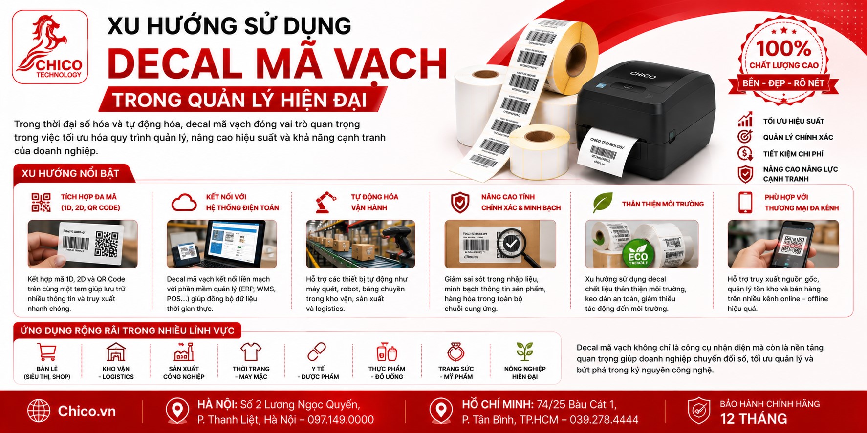 Xu Hướng Sử Dụng Decal Mã Vạch Trong Quản Lý Hàng Hóa Hiện Đại