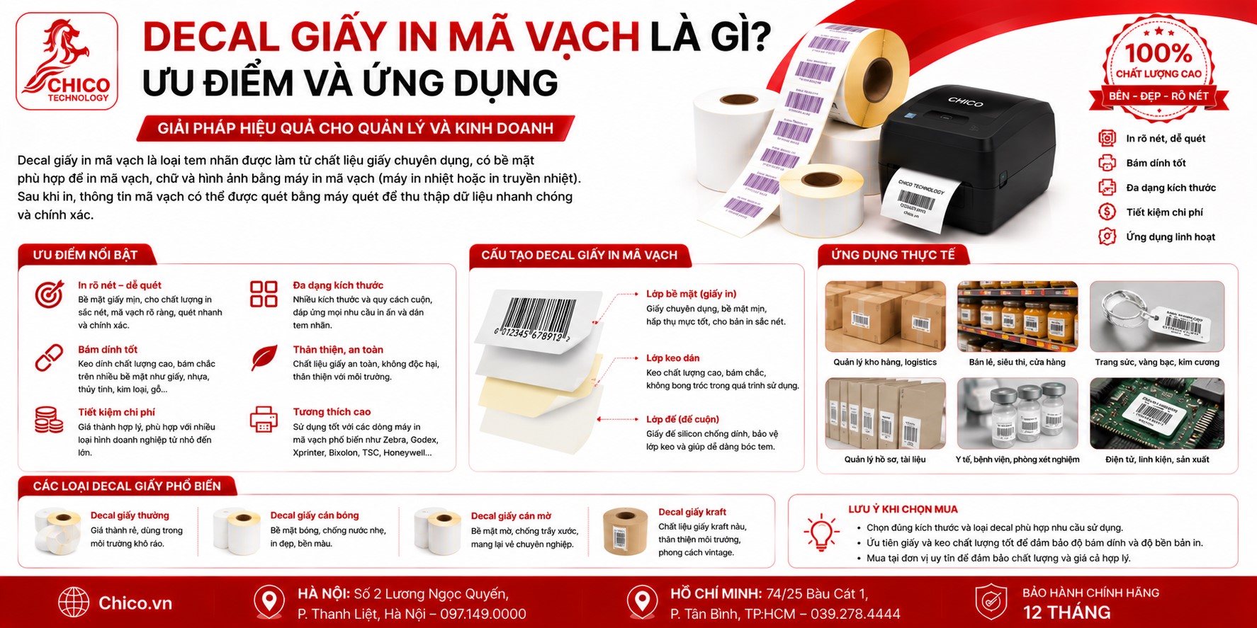 Decal Giấy In Mã Vạch Là Gì? Ưu Điểm Và Ứng Dụng Trong Kinh Doanh