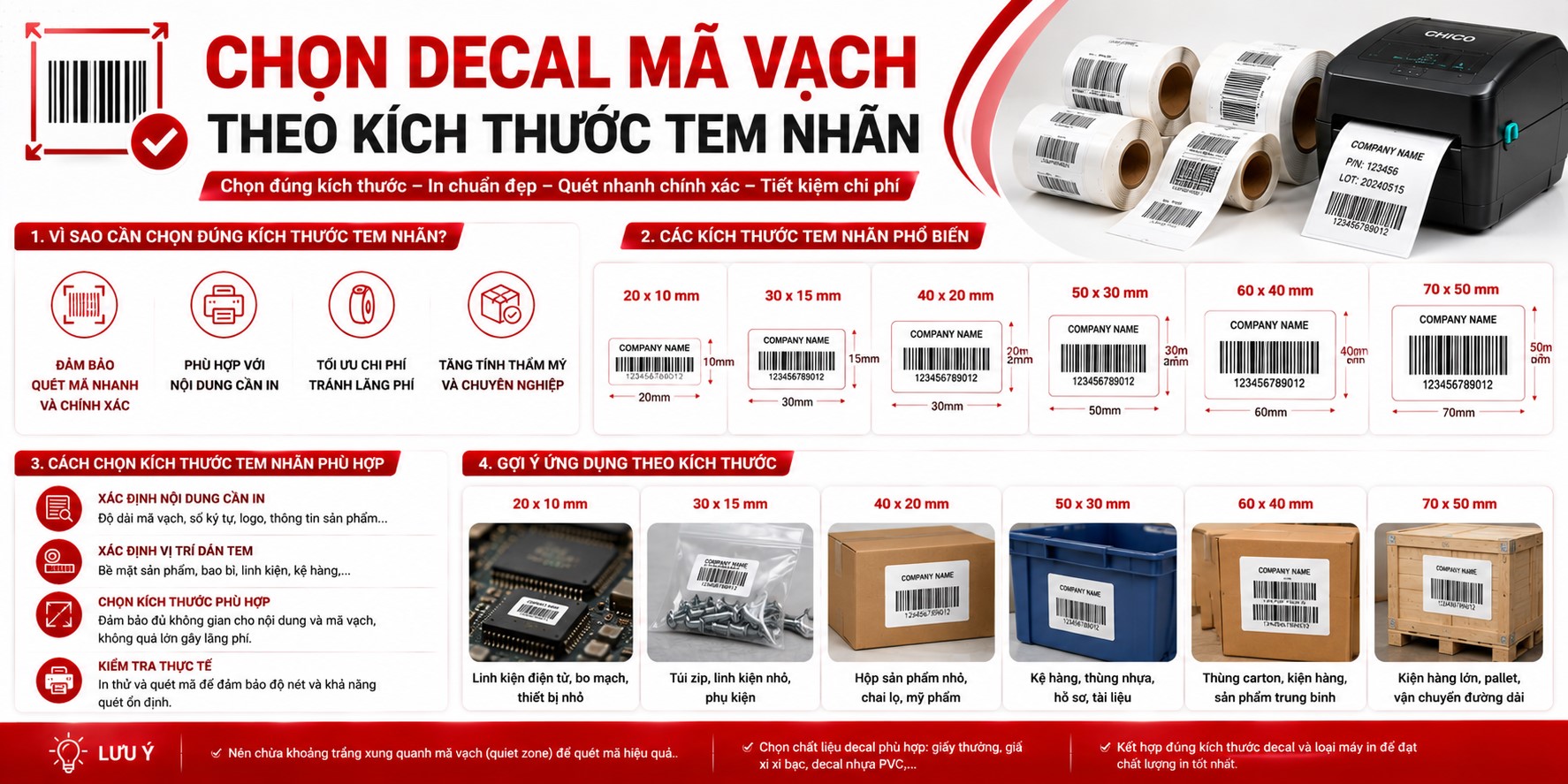 Cách Chọn Kích Thước Decal Mã Vạch Chuẩn Cho Mọi Sản Phẩm