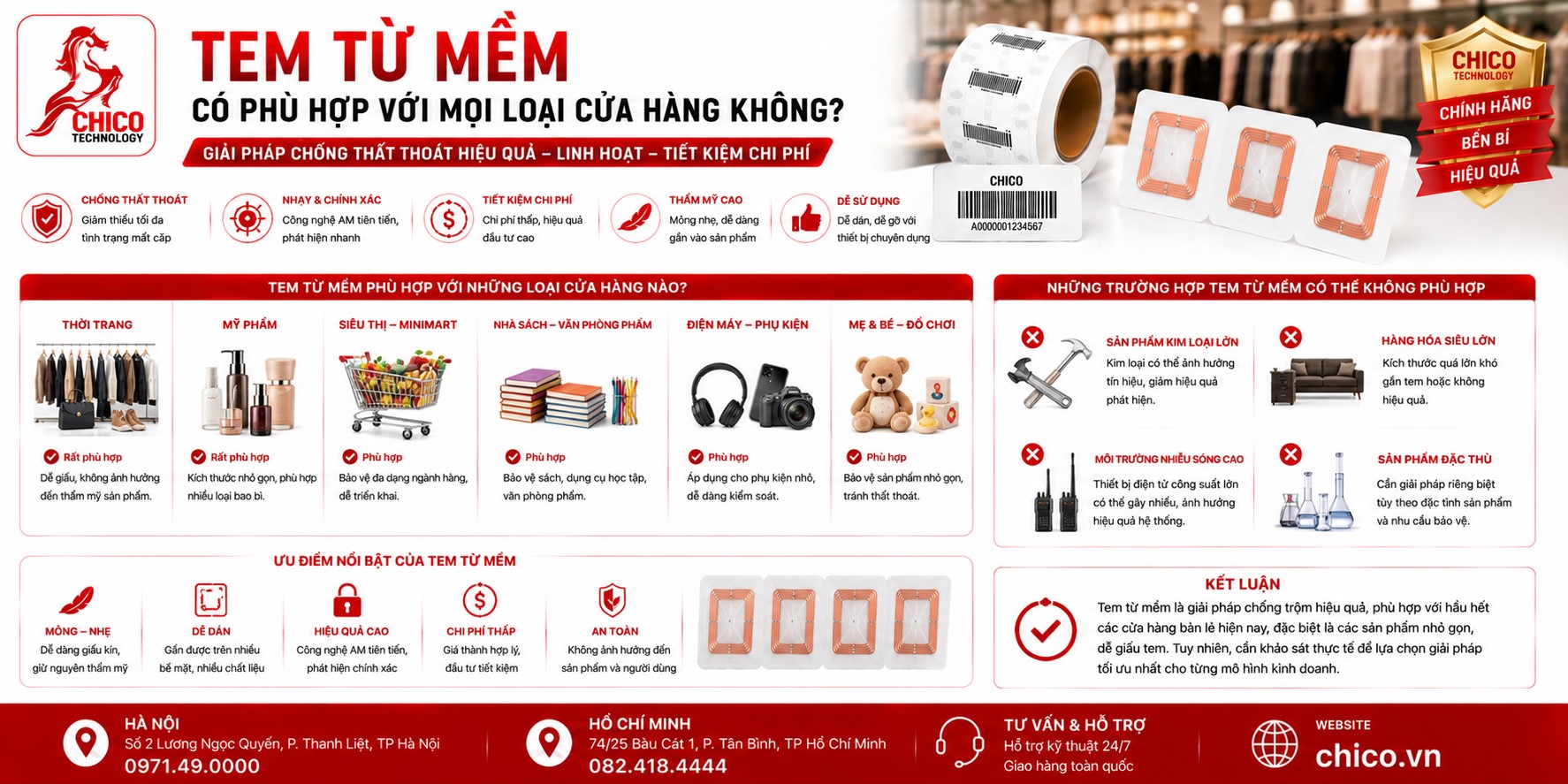 Tem Từ Mềm Có Phù Hợp Với Mọi Cửa Hàng Không? Tư Vấn Chọn Giải Pháp