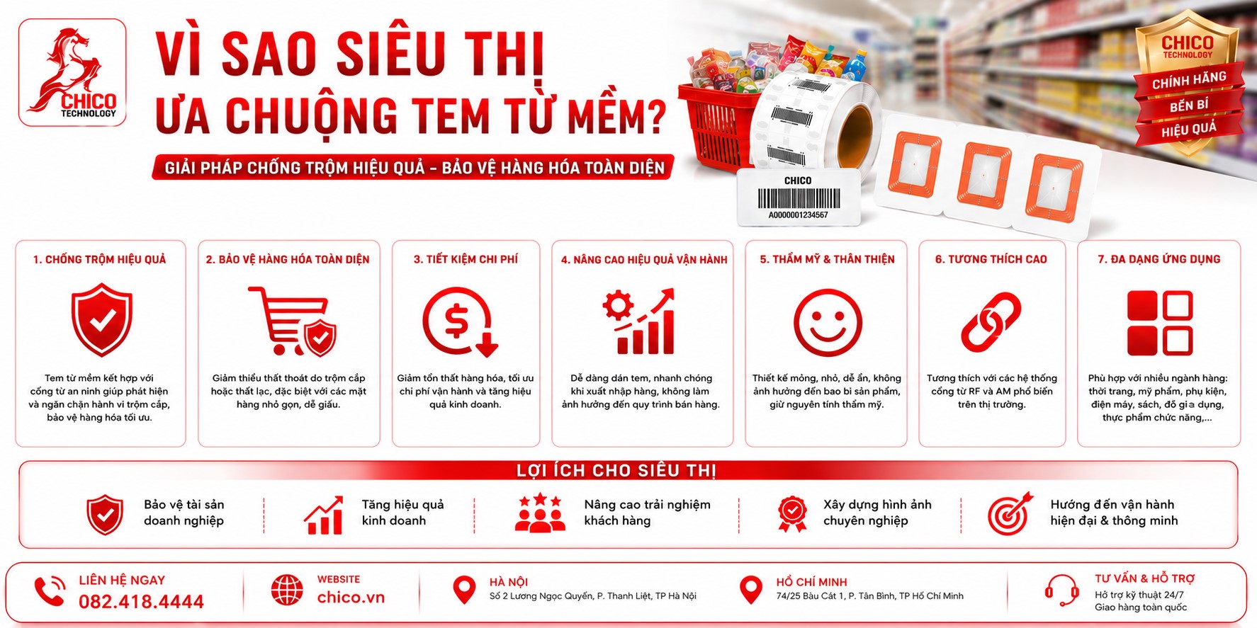 Vì Sao Siêu Thị Ưa Chuộng Tem Từ Mềm? Lợi Ích Trong Bán Lẻ