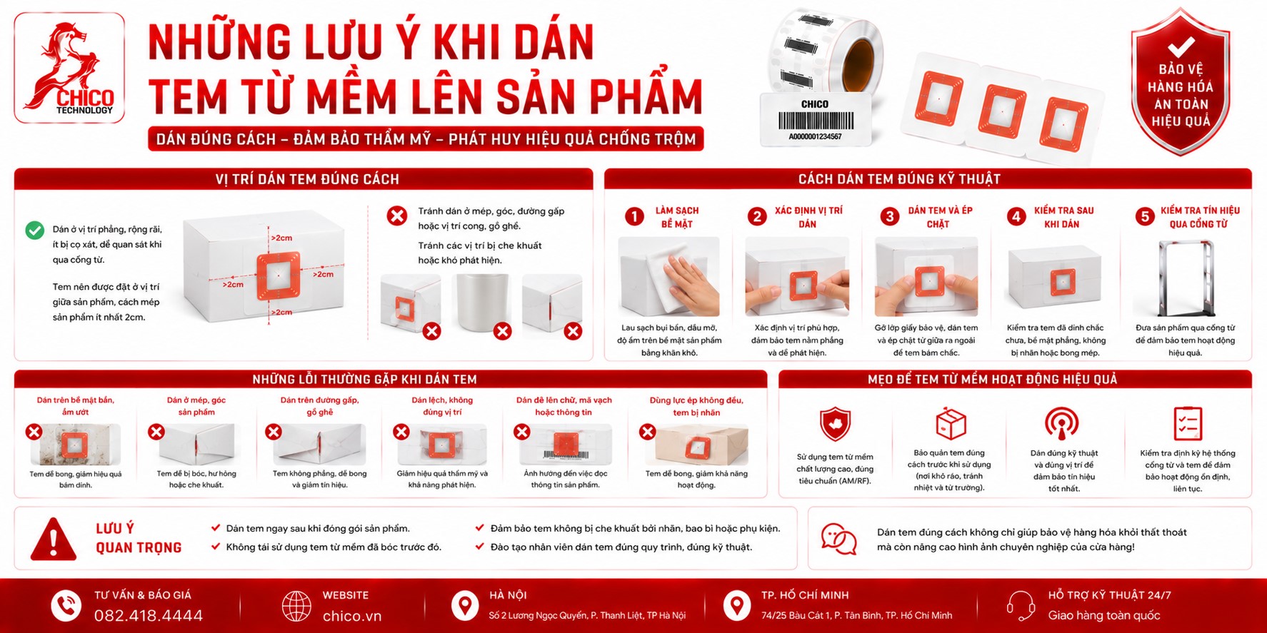 Những Lưu Ý Quan Trọng Khi Dán Tem Từ Mềm Lên Sản Phẩm