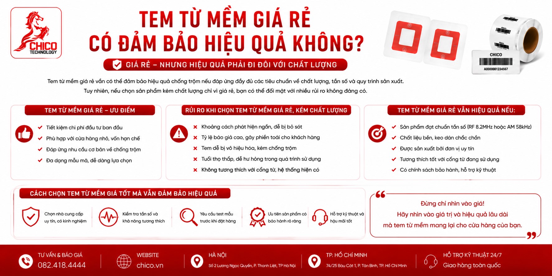 Tem Từ Mềm Giá Rẻ Có Đảm Bảo Hiệu Quả Chống Trộm Không?