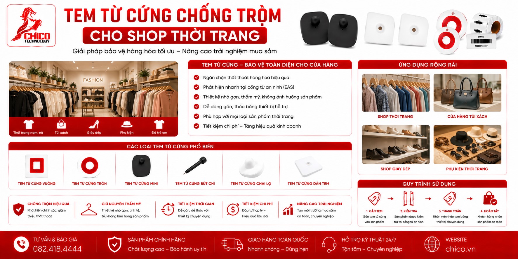 Tem Từ Cứng Chống Trộm Cho Shop Thời Trang: Kinh Nghiệm Lựa Chọn