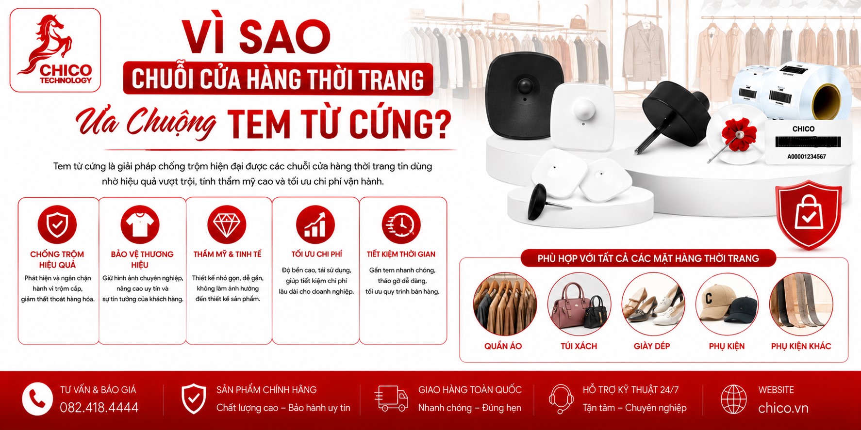 Vì Sao Chuỗi Cửa Hàng Thời Trang Ưa Chuộng Tem Từ Cứng?