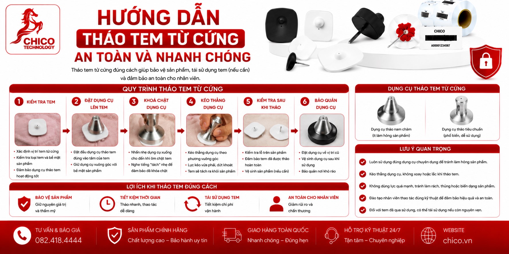 Hướng Dẫn Cách Tháo Tem Từ Cứng An Toàn, Nhanh Chóng