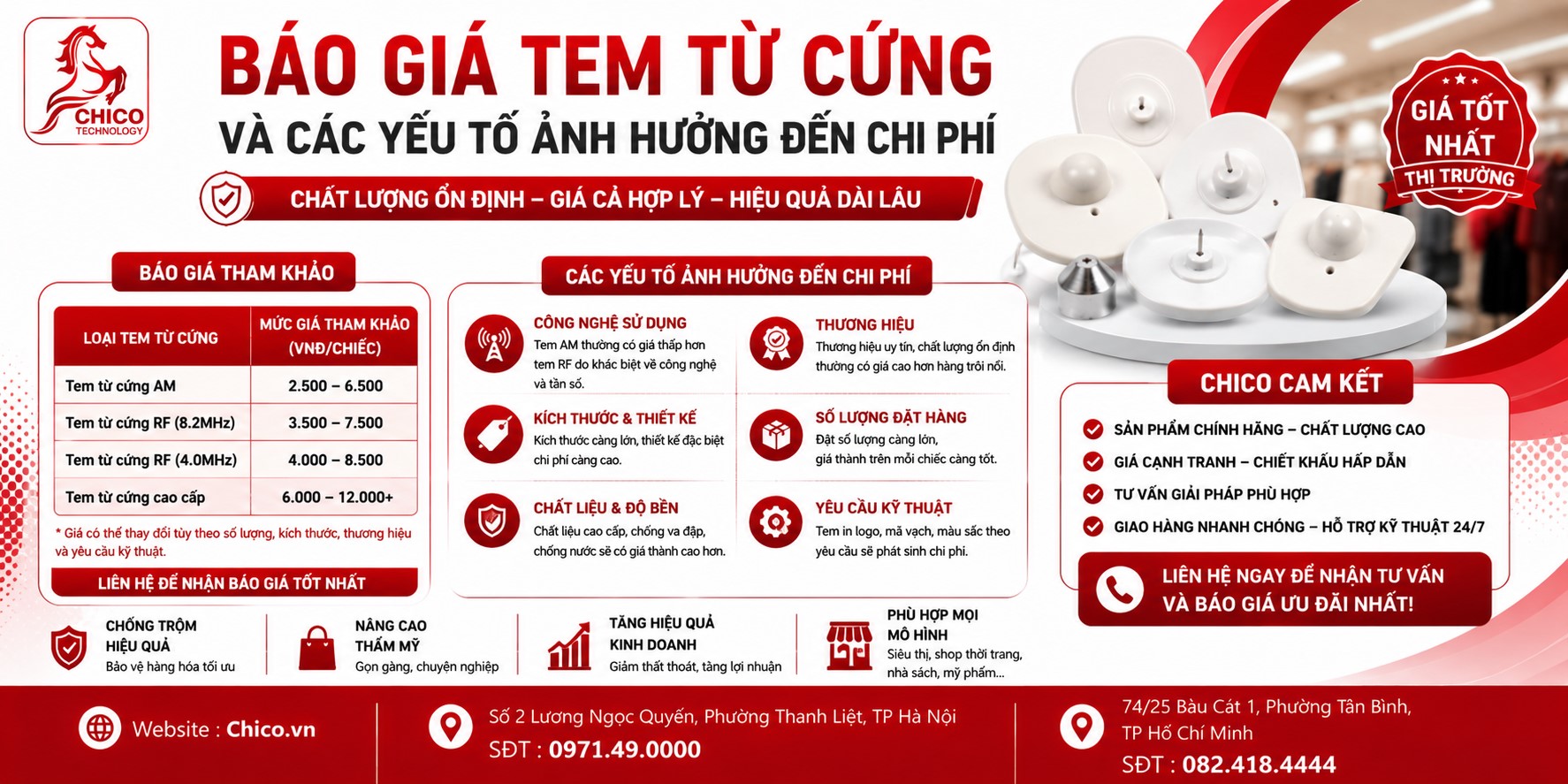 Báo Giá Tem Từ Cứng Mới Nhất & Các Yếu Tố Ảnh Hưởng Chi Phí